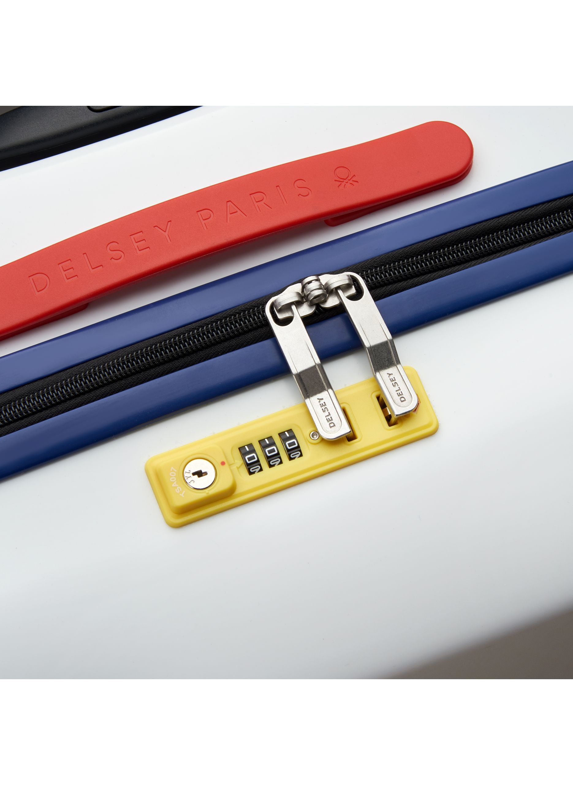 Valise soute rigide taille l - united DELSEY PARIS Blanc