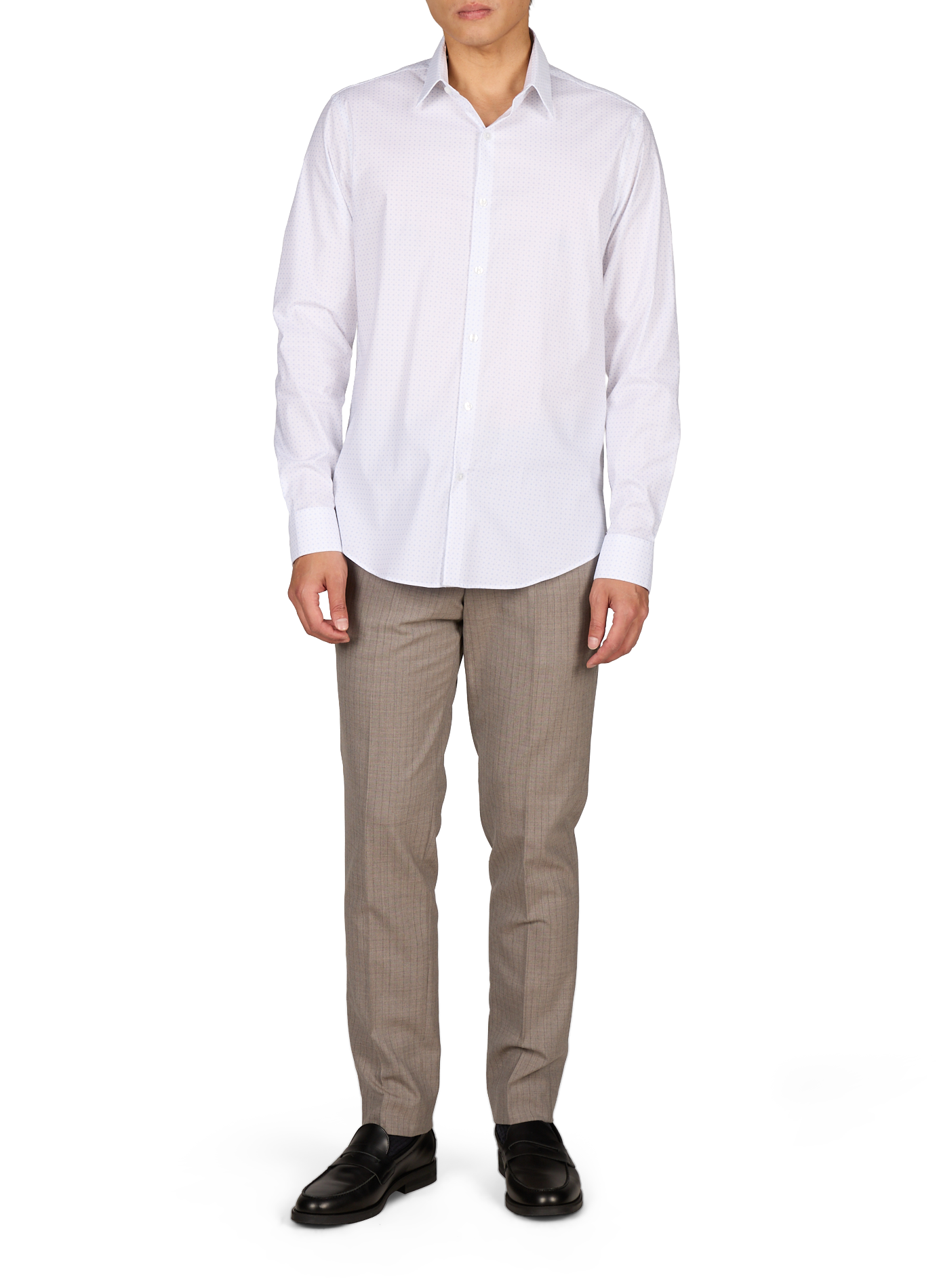 Printed cotton-blend shirt CALVIN KLEIN Blue