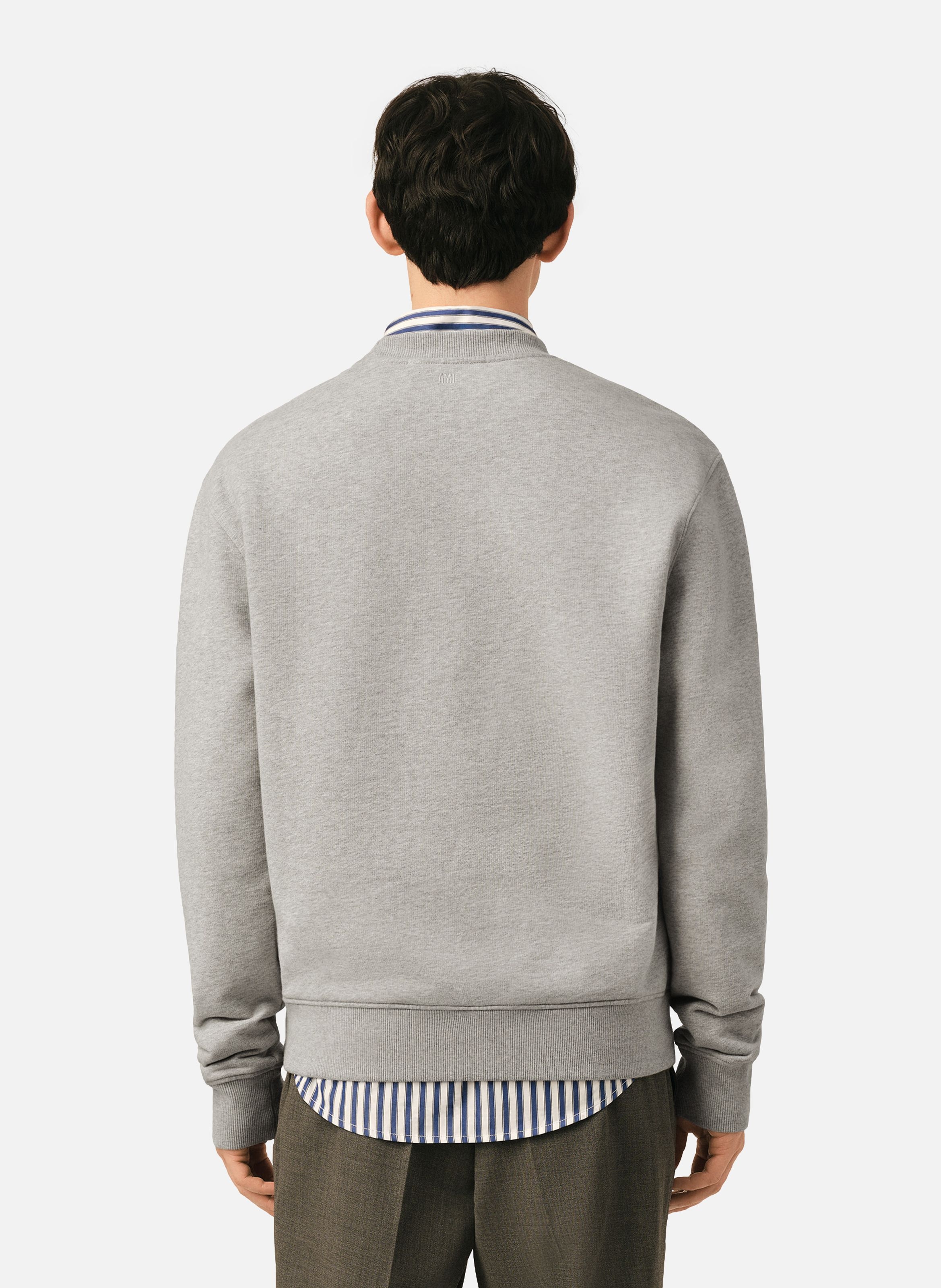 Sweatshirt en coton ami de coeur AMI PARIS Gris
