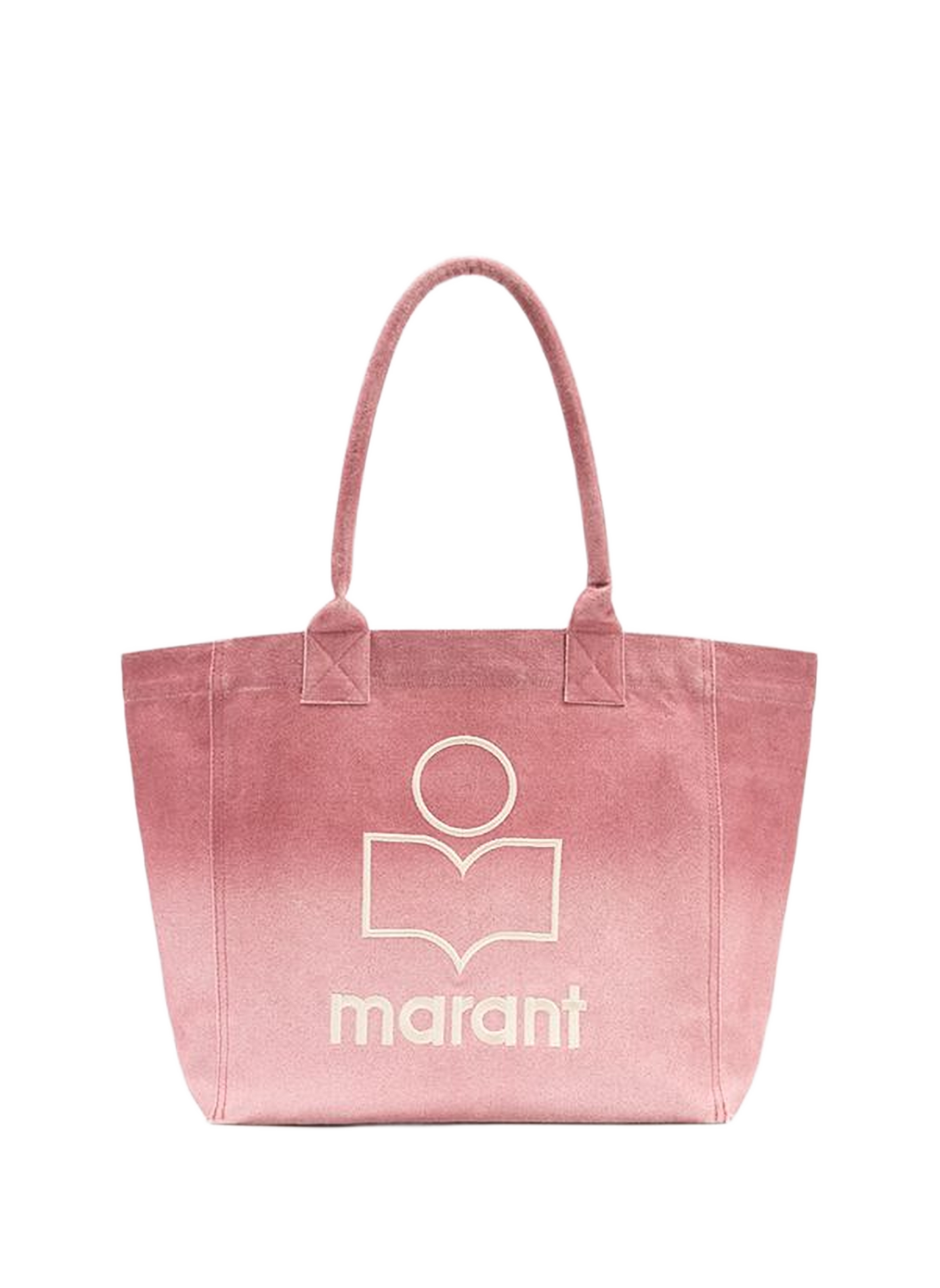 Yenky Small washed cotton logo bag ISABEL MARANT Pink