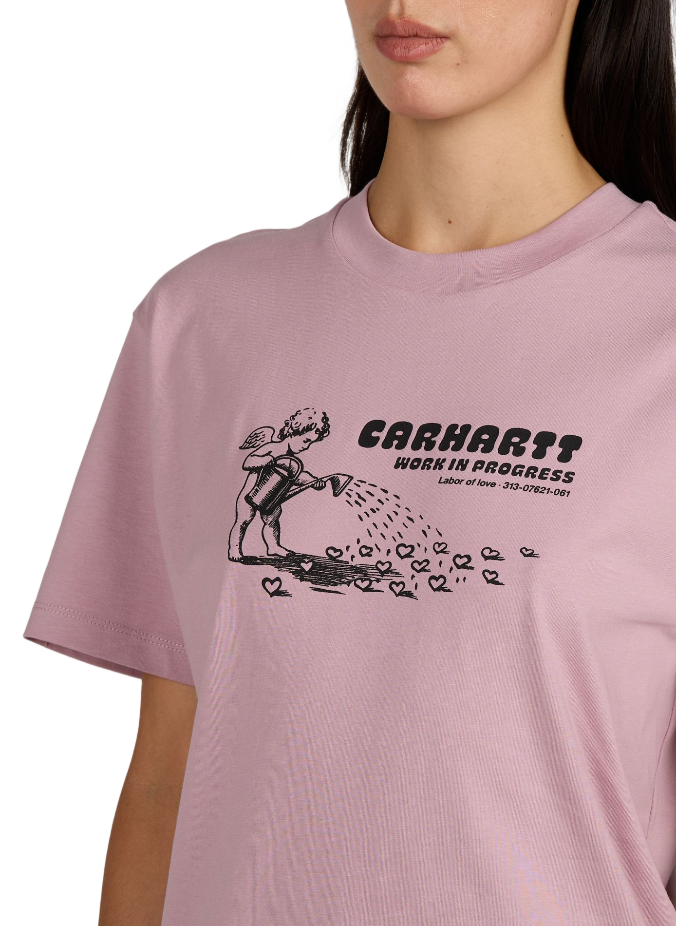 Short-sleeve cotton pullover CARHARTT WIP Pink