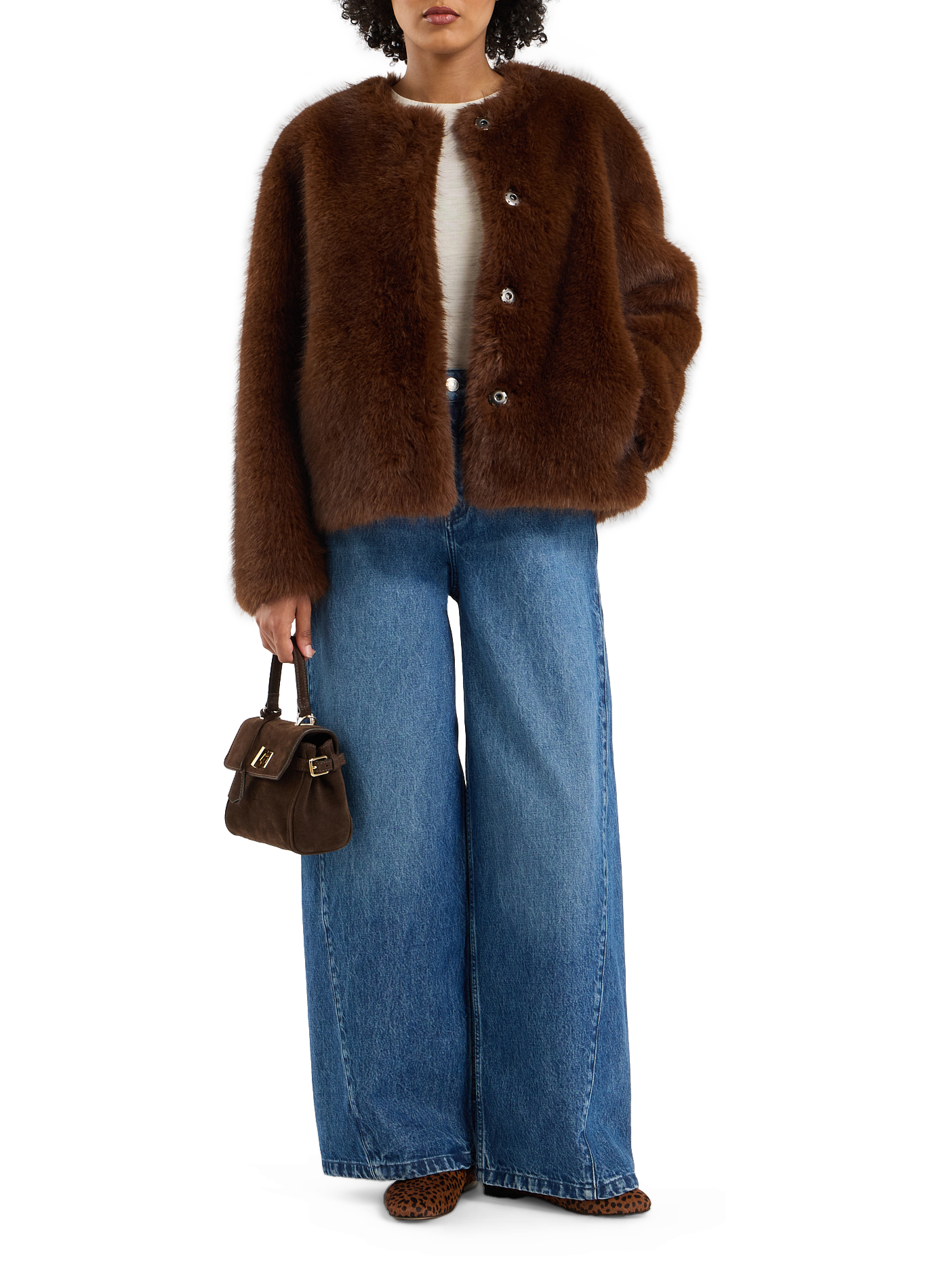 Cleo leather handbag SAISON 1865 Brown
