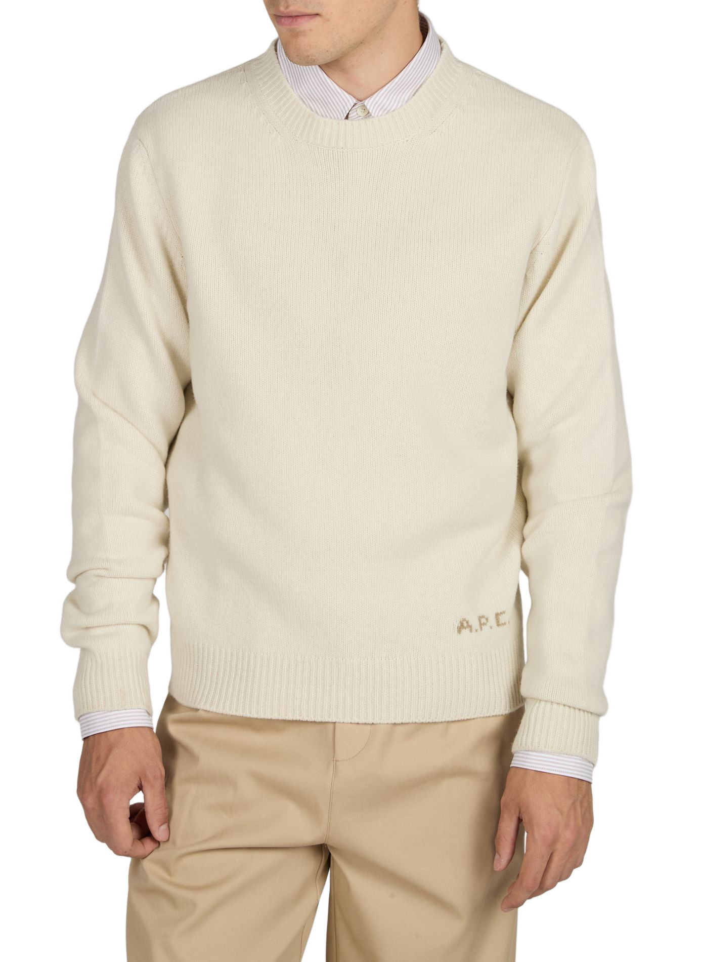 Straight wool jumper A.P.C. Beige