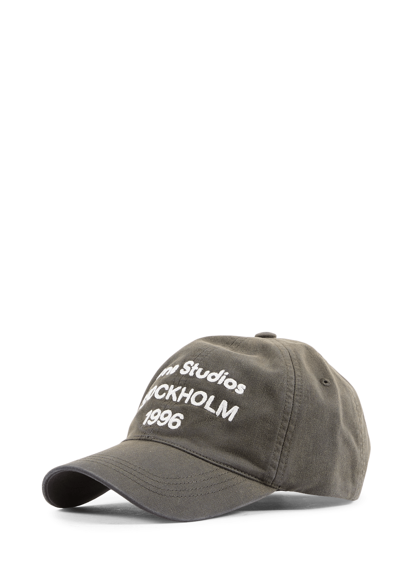 Cotton baseball cap with embroidered logo  ACNE STUDIOS Black