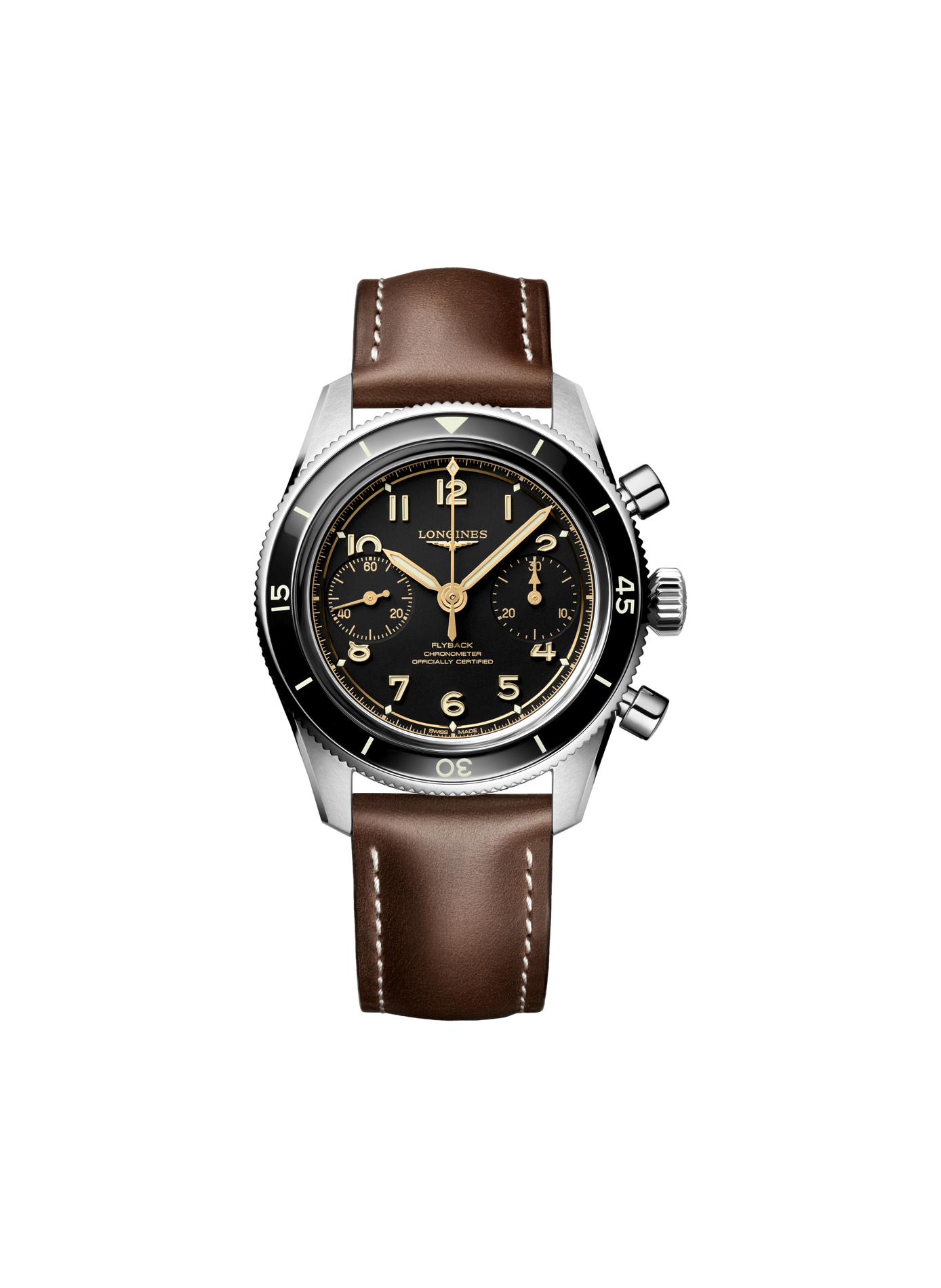 Montre automatique Longines Spirit en cuir