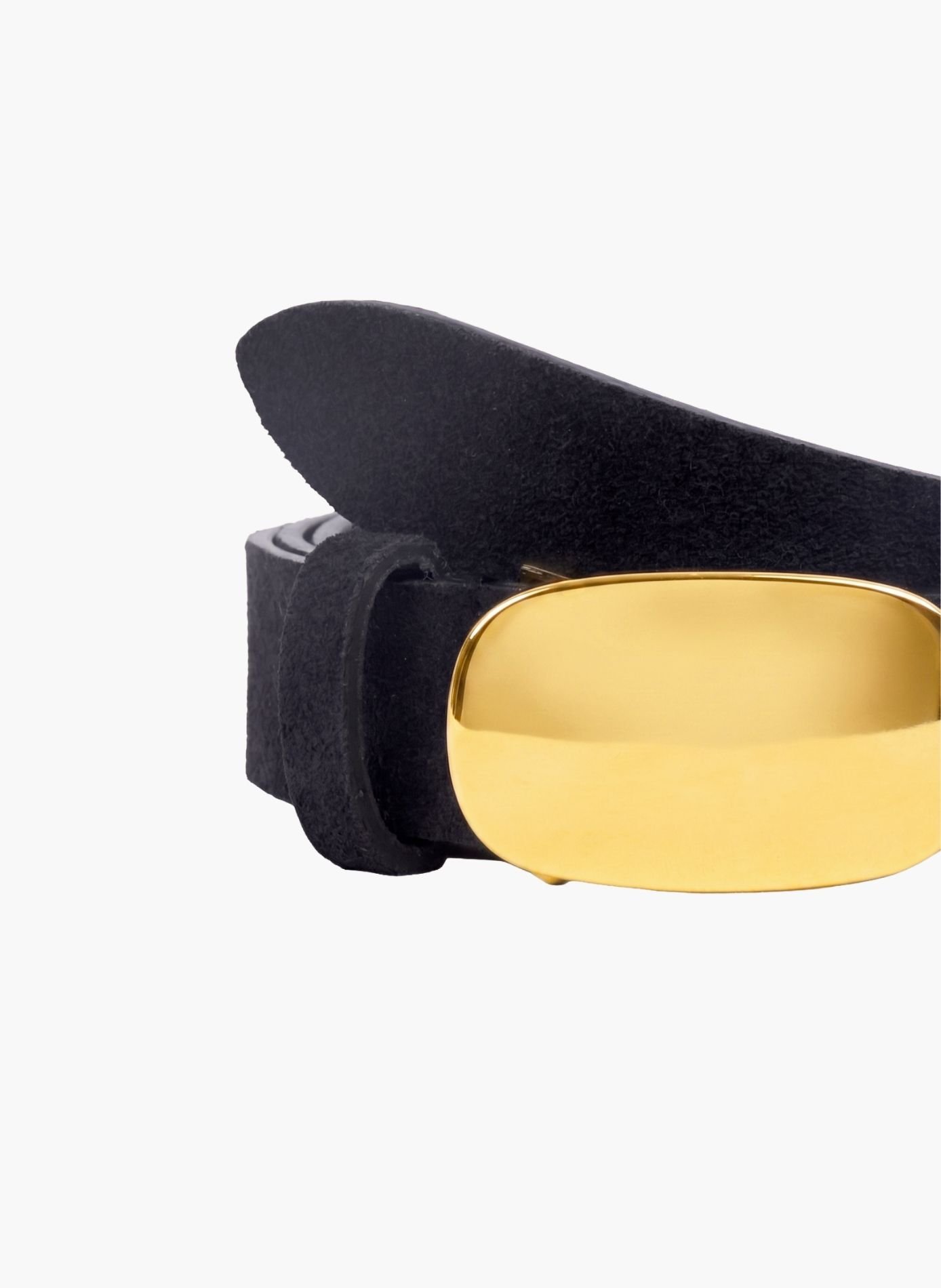 Ceinture gaïa cuir daim JULES & JENN Noir
