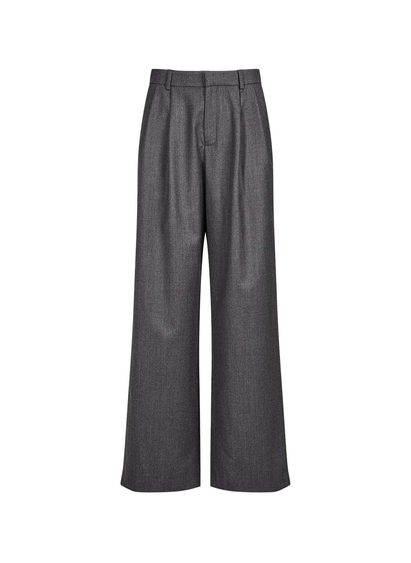 Wollhose mit weitem Bein und Falten SAISON 1865 Grau