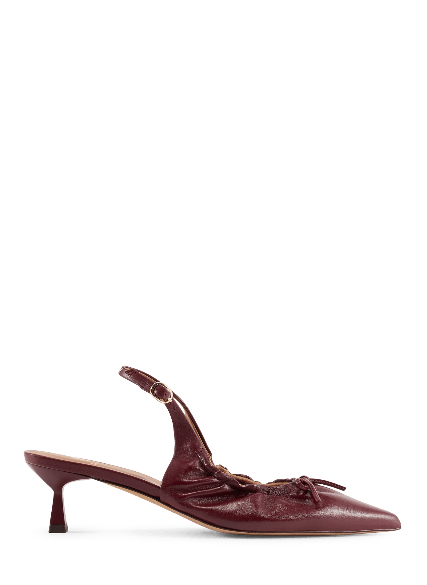 Gigi lambskin leather slingback heels BOBBIES Red