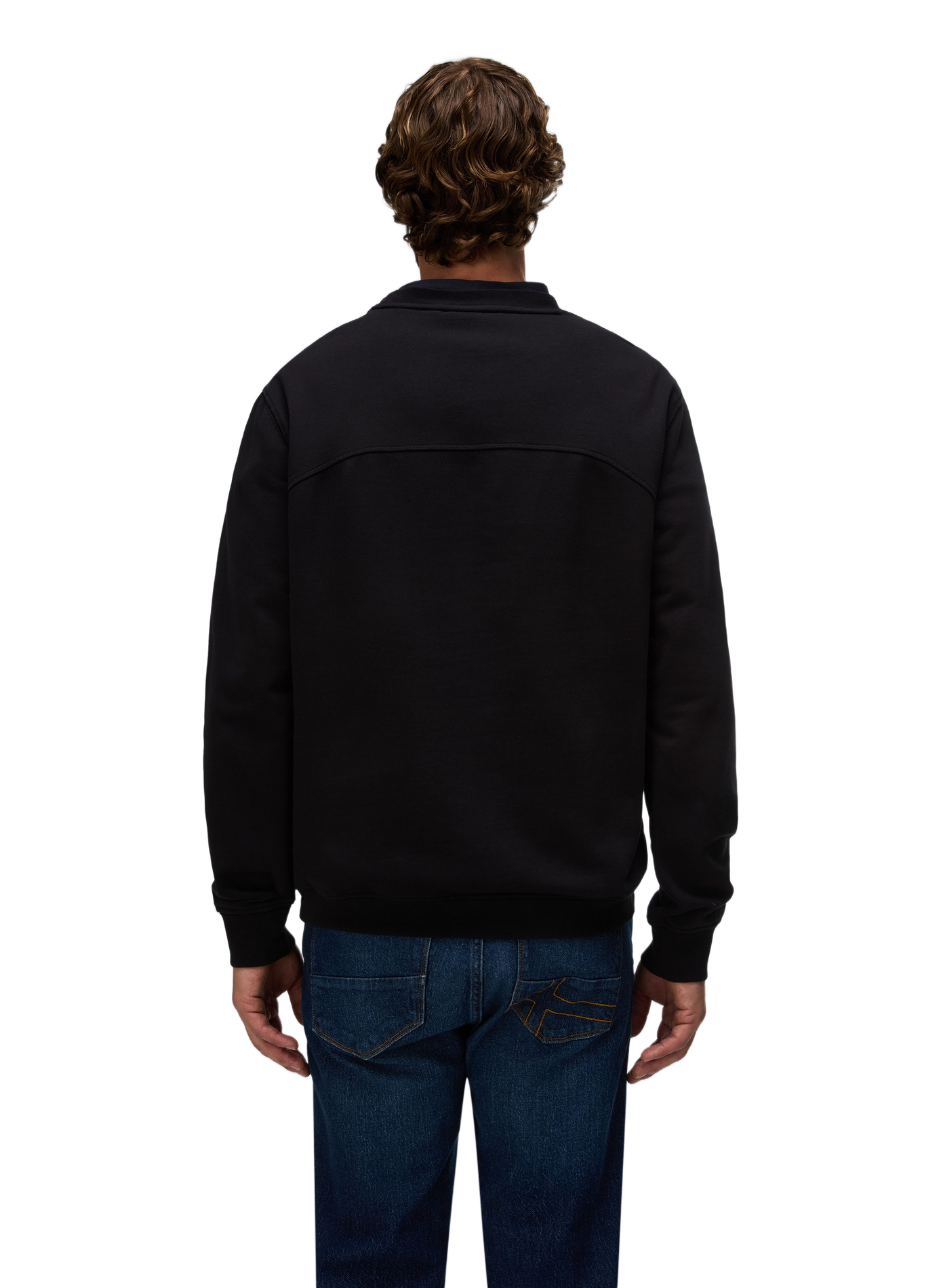 Round neck plain sweatshirt NAPAPIJRI Black