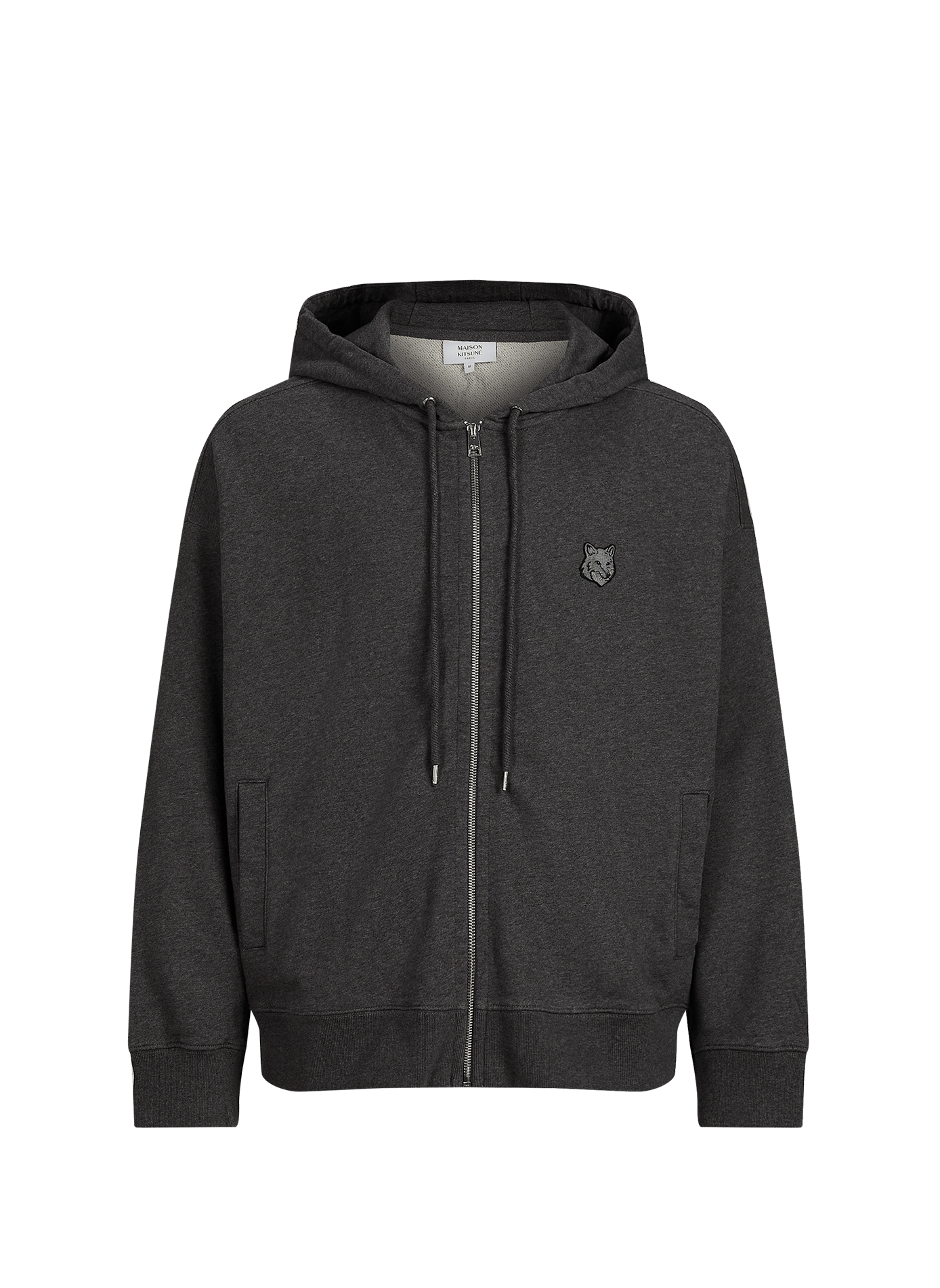 Oversize Baumwoll-Sweatshirt MAISON KITSUNÉ Grau
