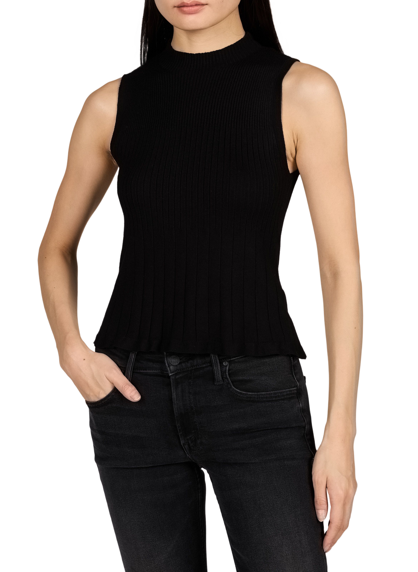 Fitted ETERNA sleeveless top MUS & BOMBON Black