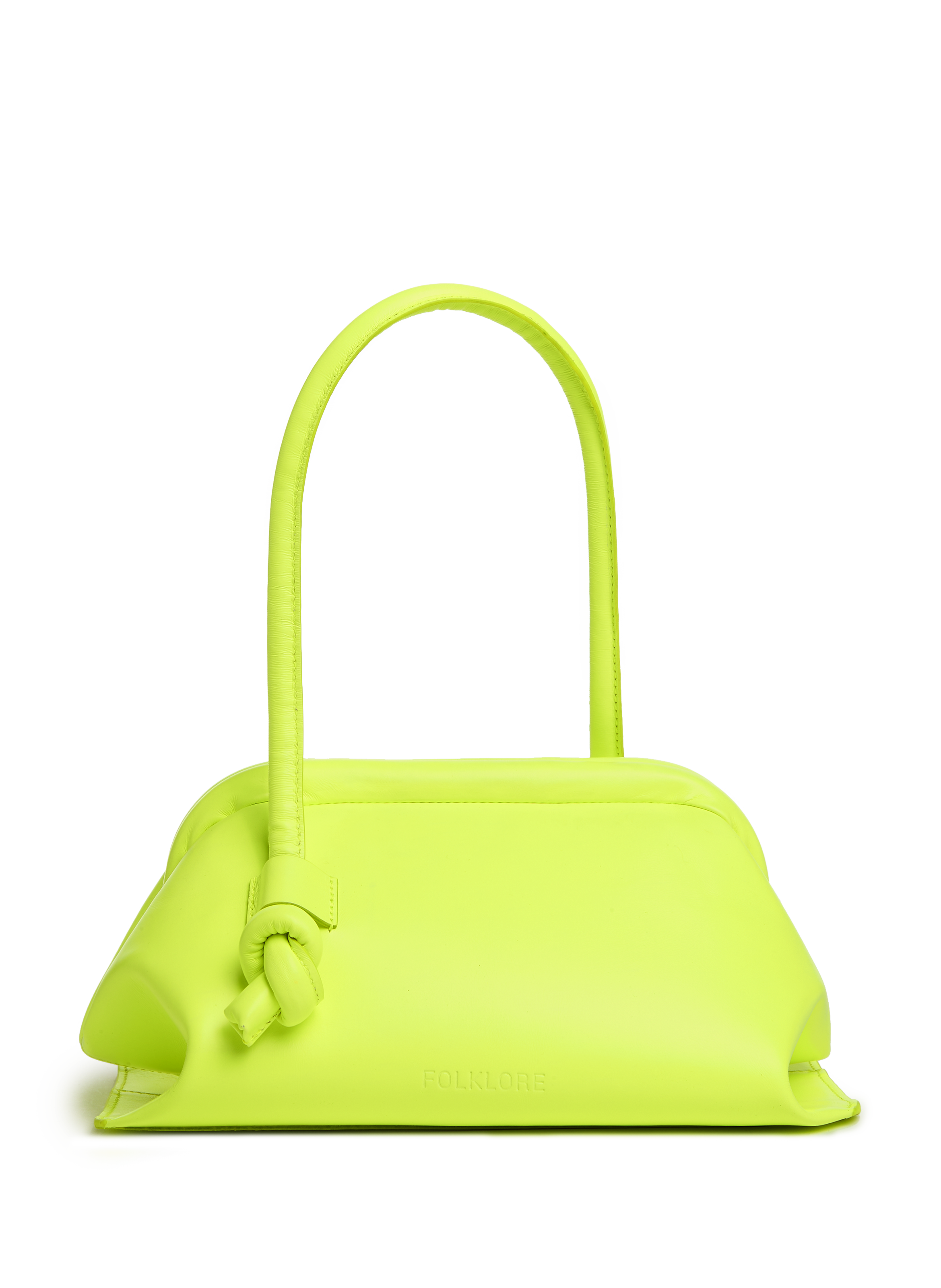 FOLKLORE Money leather handbag Yellow