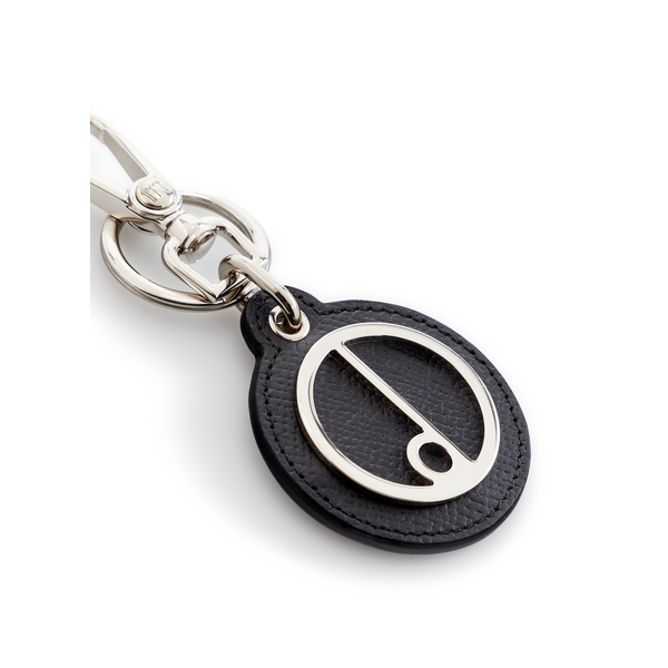 Porte-clés à logo en cuir
