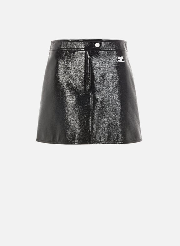 Reedition vinyl mini skirt Black by COURRÈGES COURRÈGES Reedition vinyl mini skirt Black