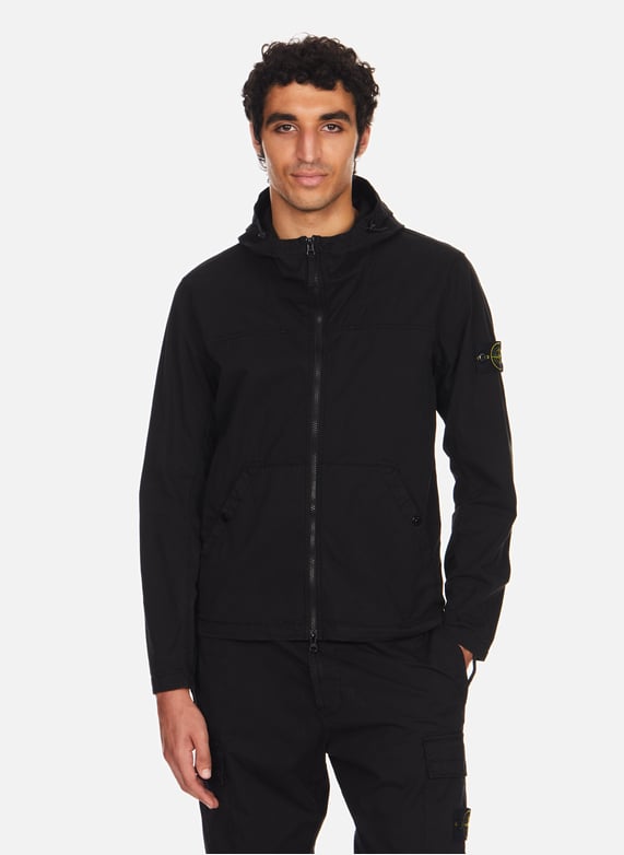 Stone island black jacket mens shop