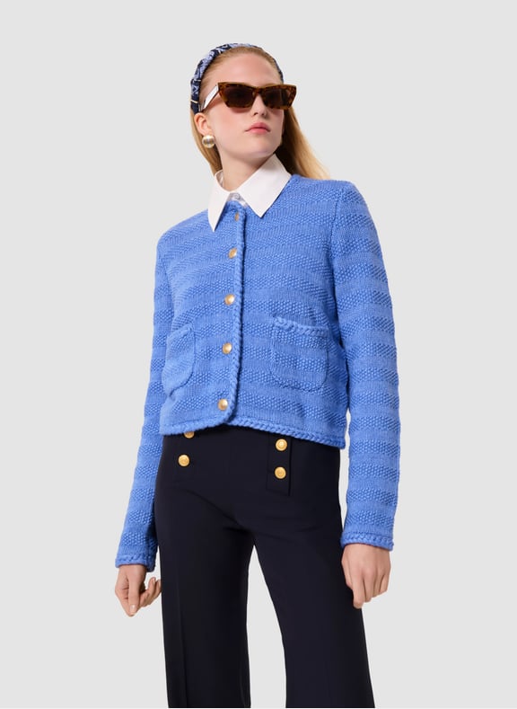 Gilet droit monogramme - giuda Jaune by TARA JARMON TARA JARMON Gilet droit monogramme - giuda Jaune