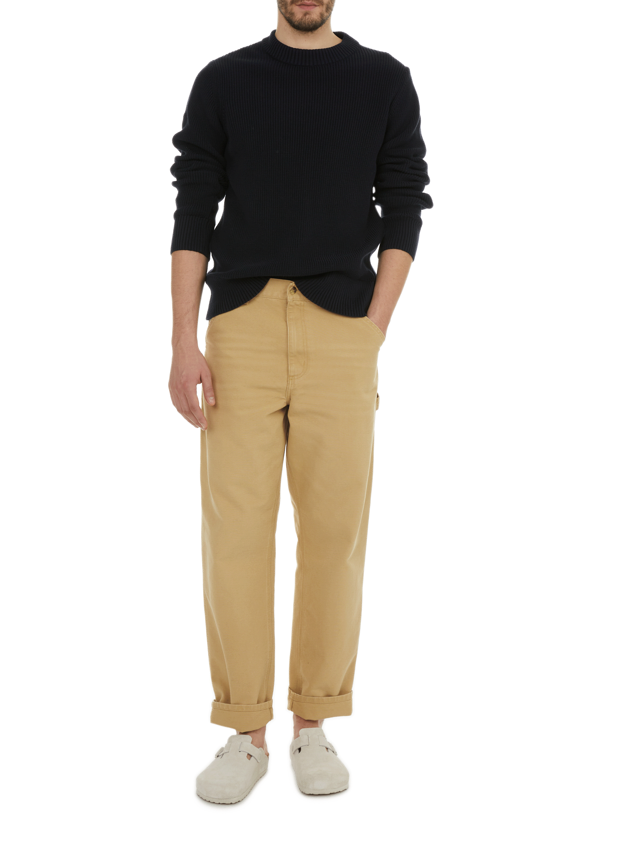 Pull en coton  AU PRINTEMPS PARIS Bleu