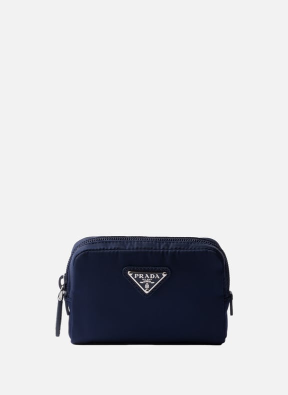 Micro pochette en re-nylon Bleu by PRADA PRADA Micro pochette en re-nylon Bleu