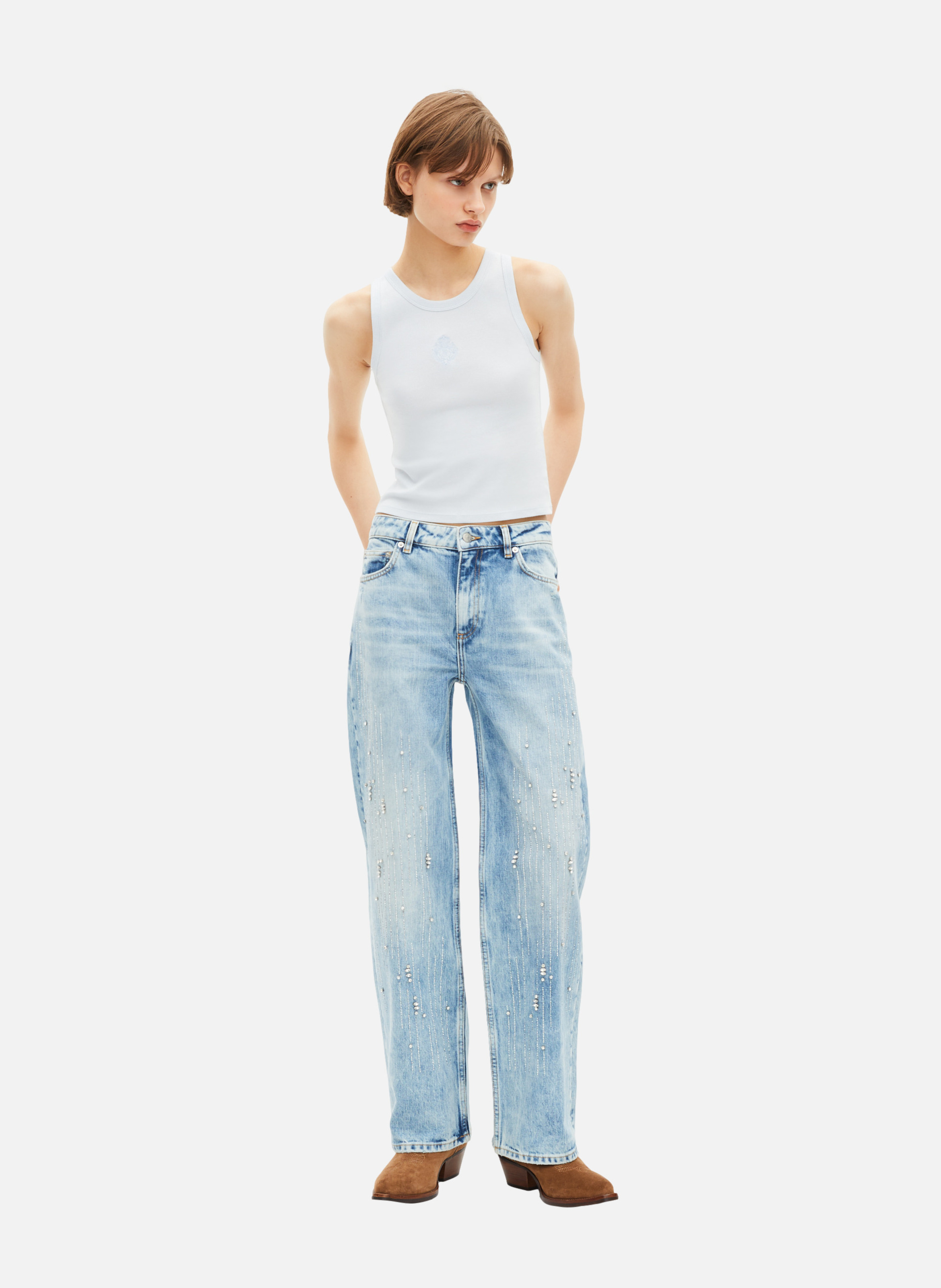 Débardeur avec blason THE KOOPLES Bleu