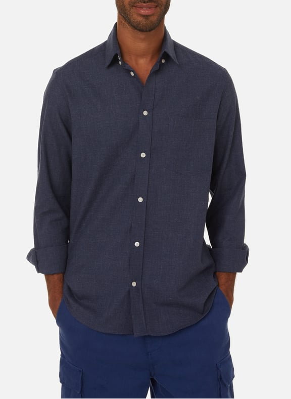 Chemise en coton Bleu by AU PRINTEMPS PARIS AU PRINTEMPS PARIS Chemise en coton Bleu