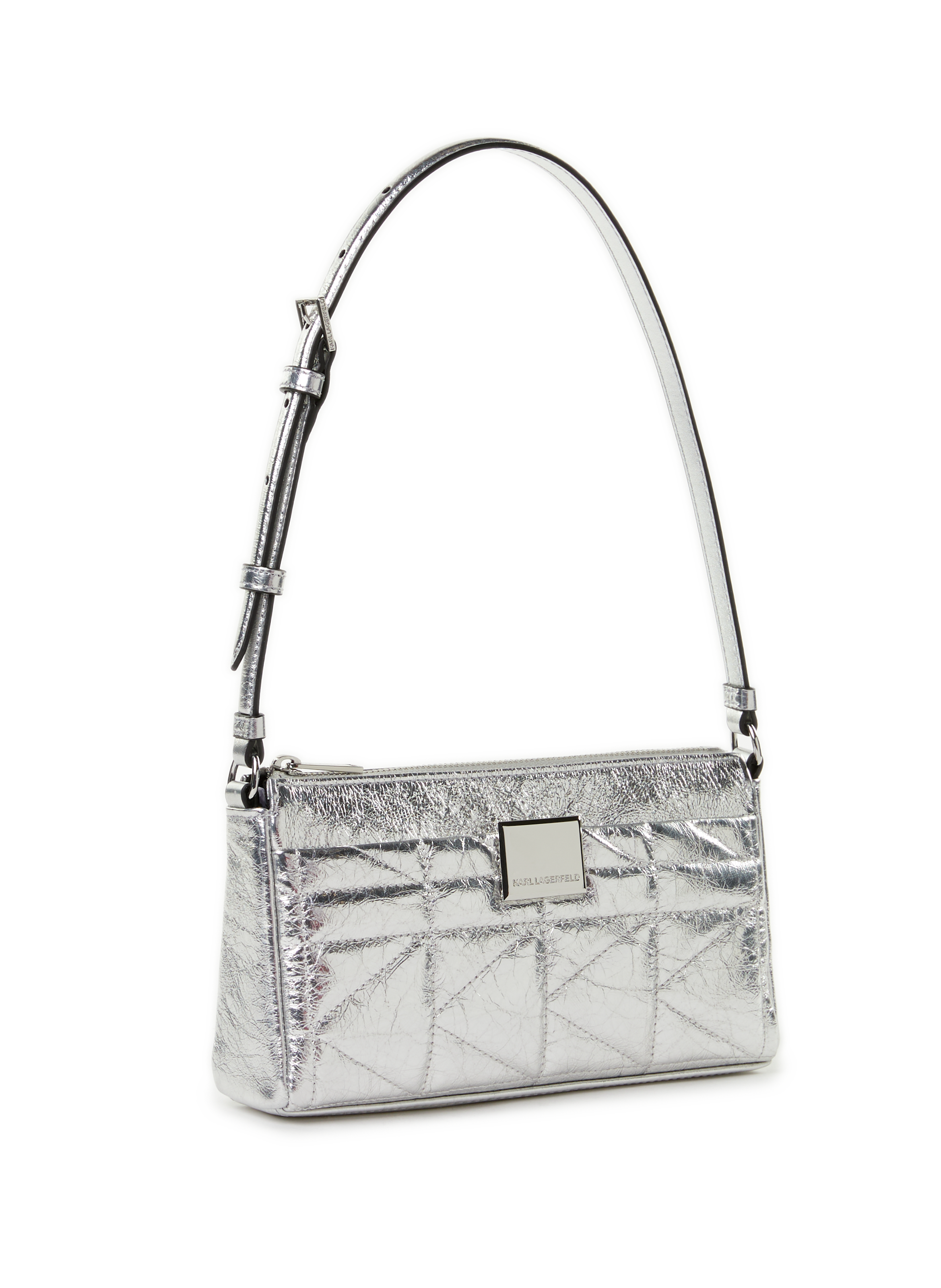 Metallic handbag Grey