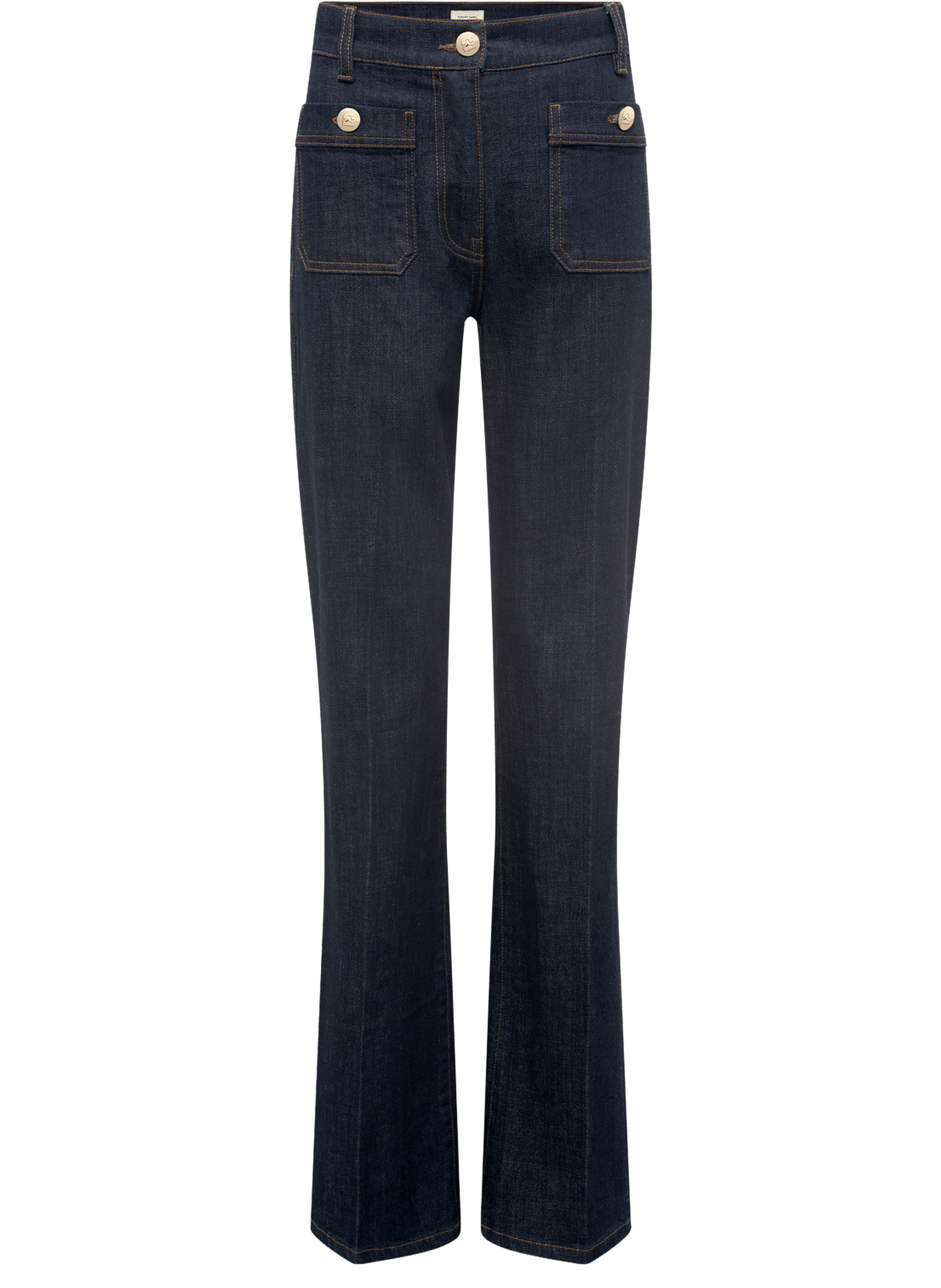 Jean brut droit à boutons dorés - clema GERARD DAREL Bleu