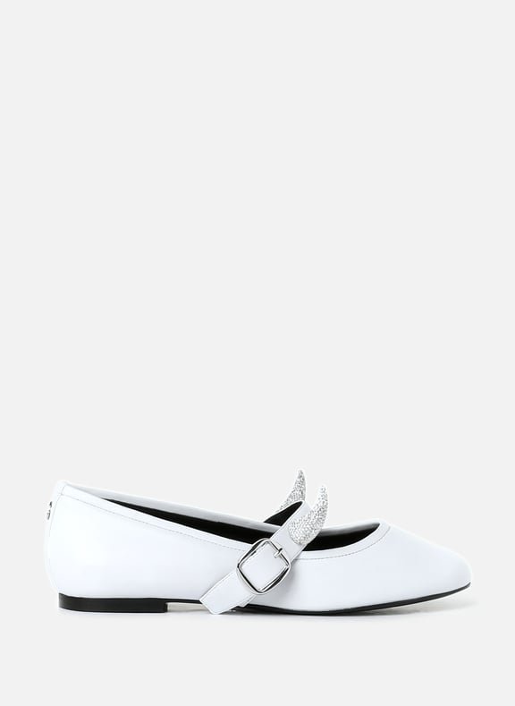 Ballerinas Dysney x Coperni Horn Belt White by COPERNI COPERNI Ballerinas Dysney x Coperni Horn Belt White