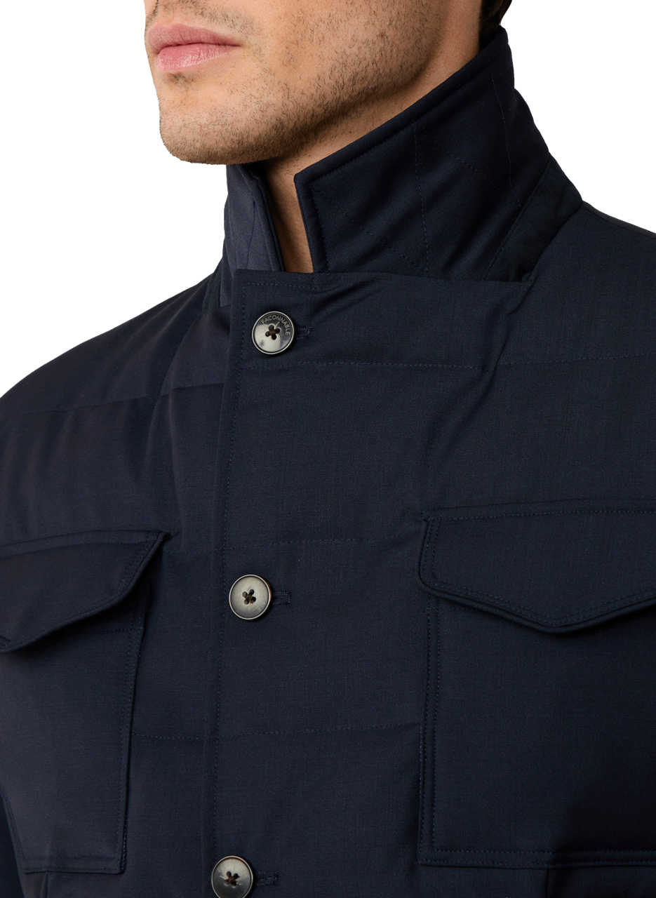 Padded gilet FACONNABLE Blue