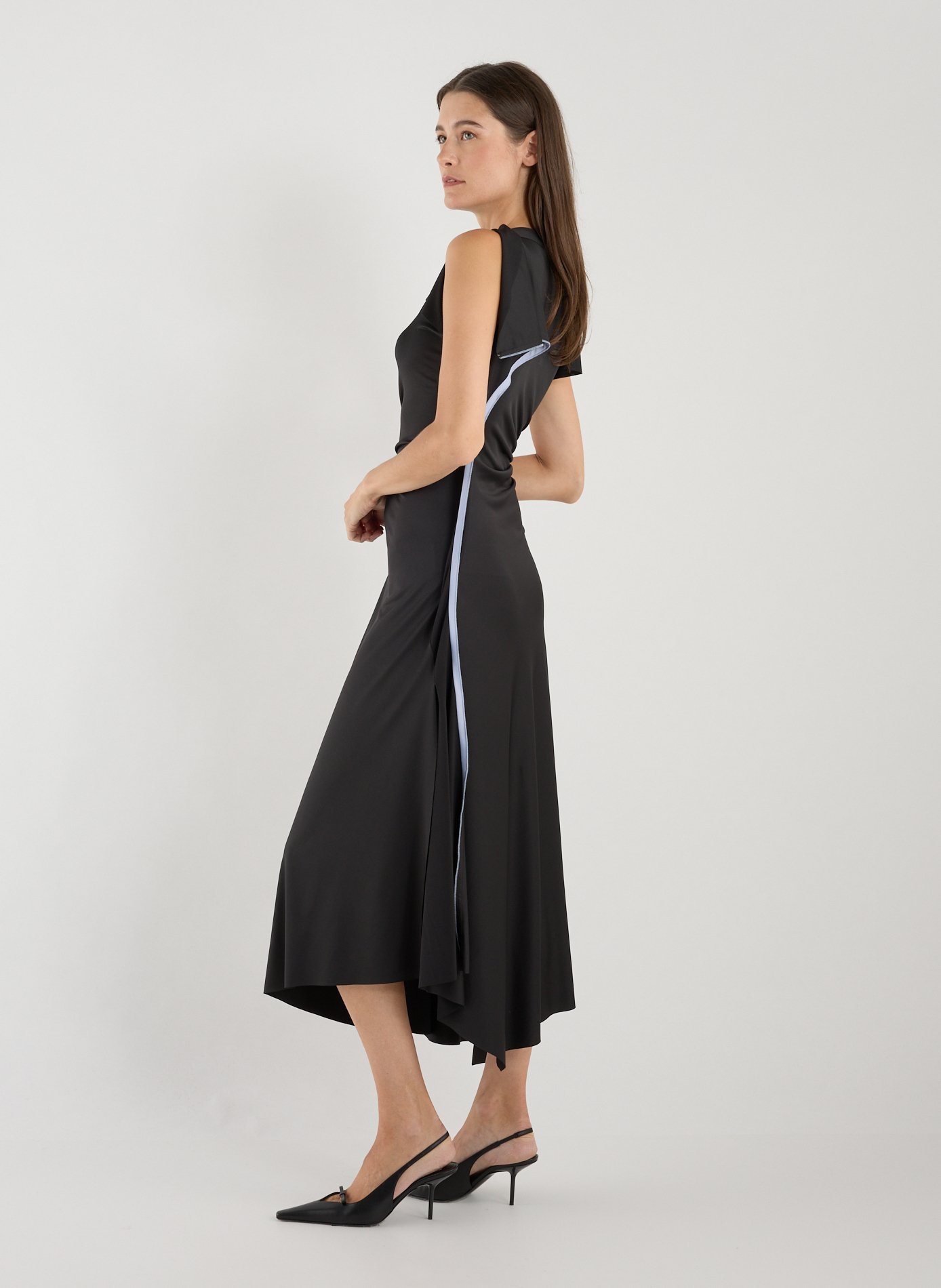 Drapped fluid dress VICTORIA BECKHAM Black