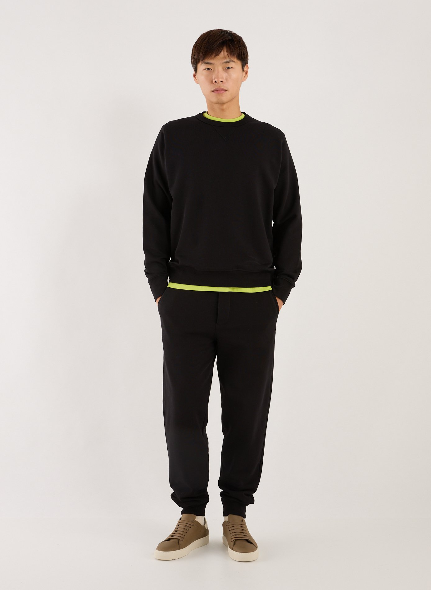 Cotton joggers AU PRINTEMPS PARIS Black