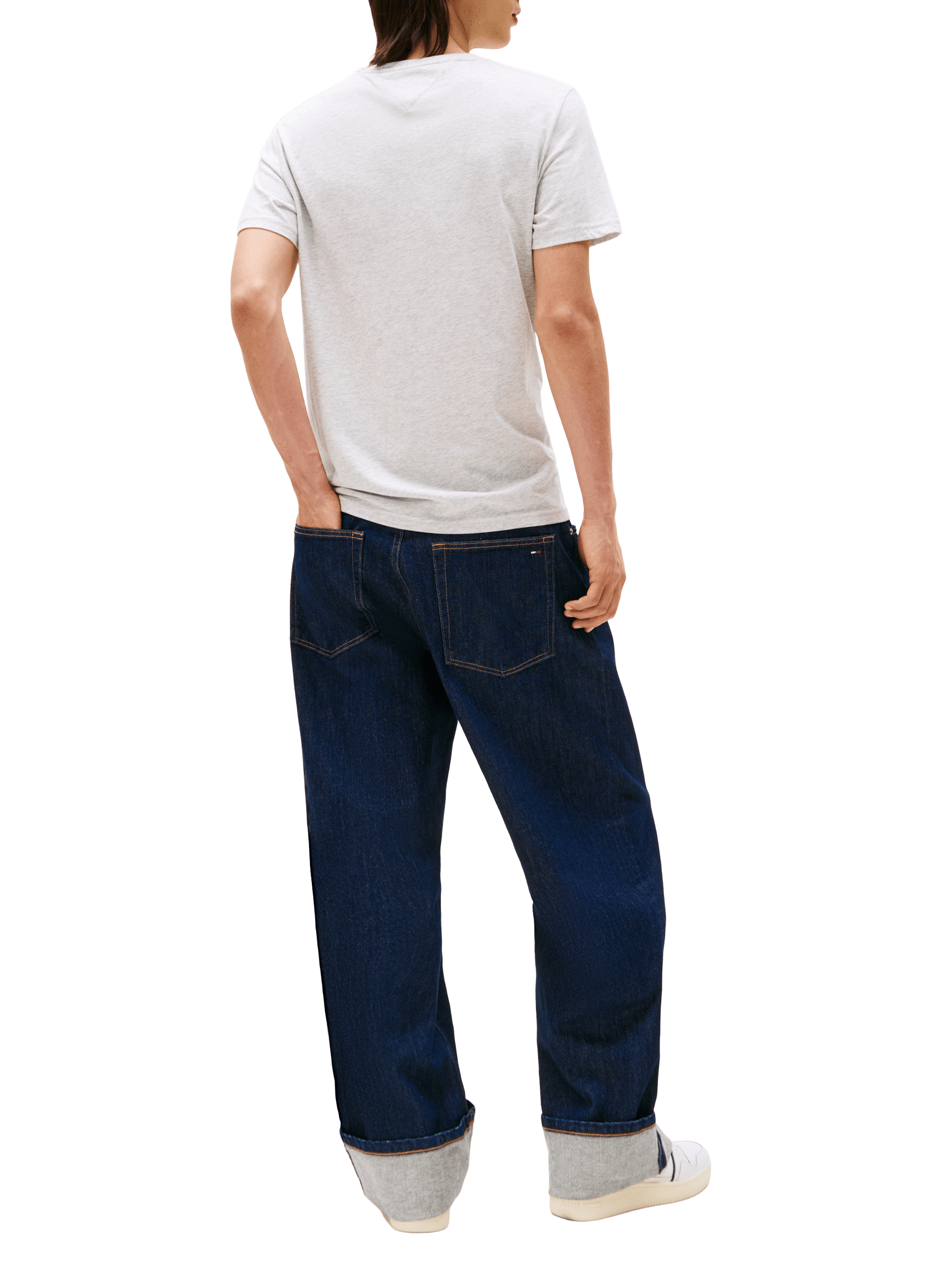 T-shirt à logo TOMMY HILFIGER Gris