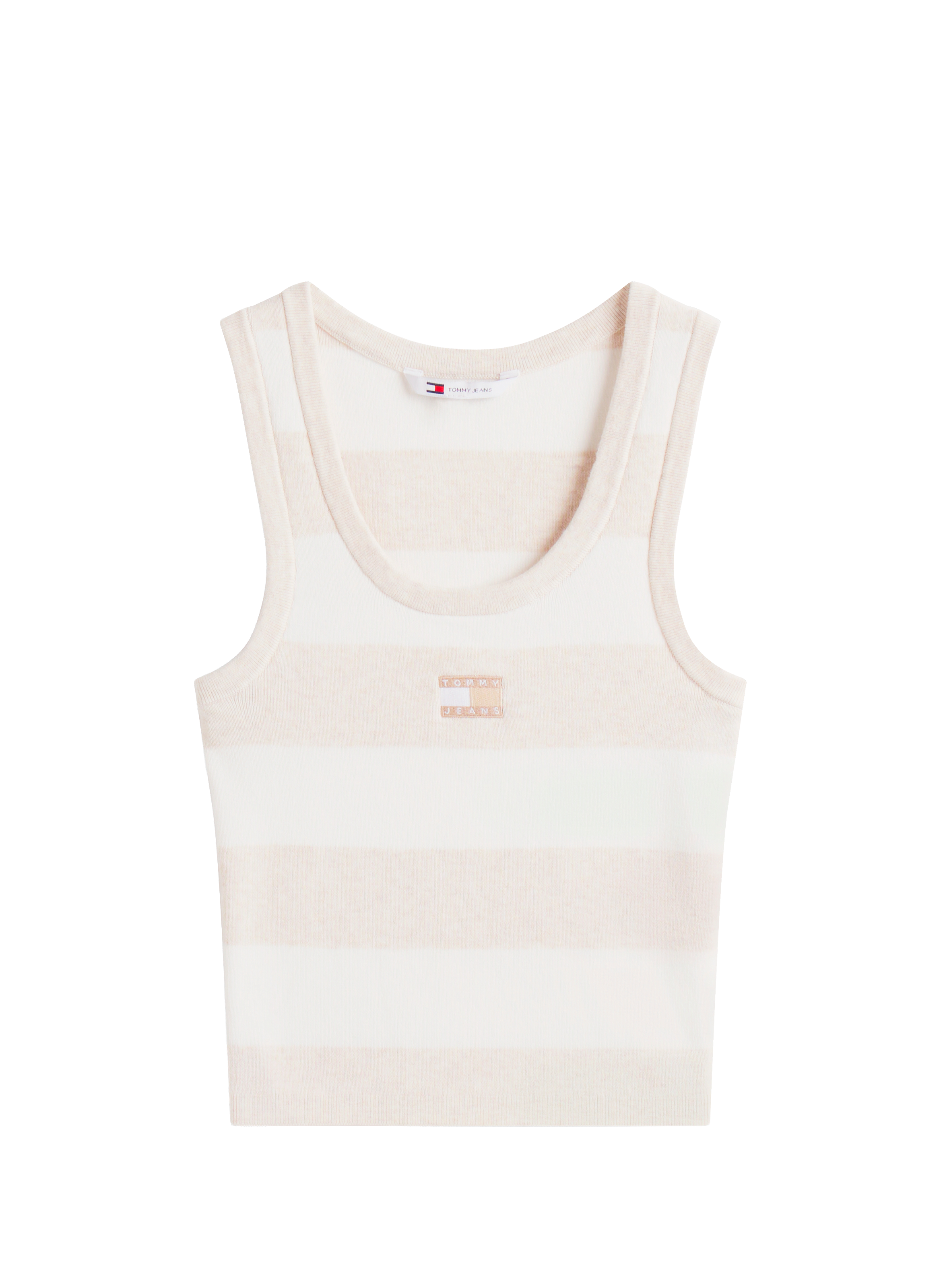 Débardeur ajusté en coton TOMMY HILFIGER Beige