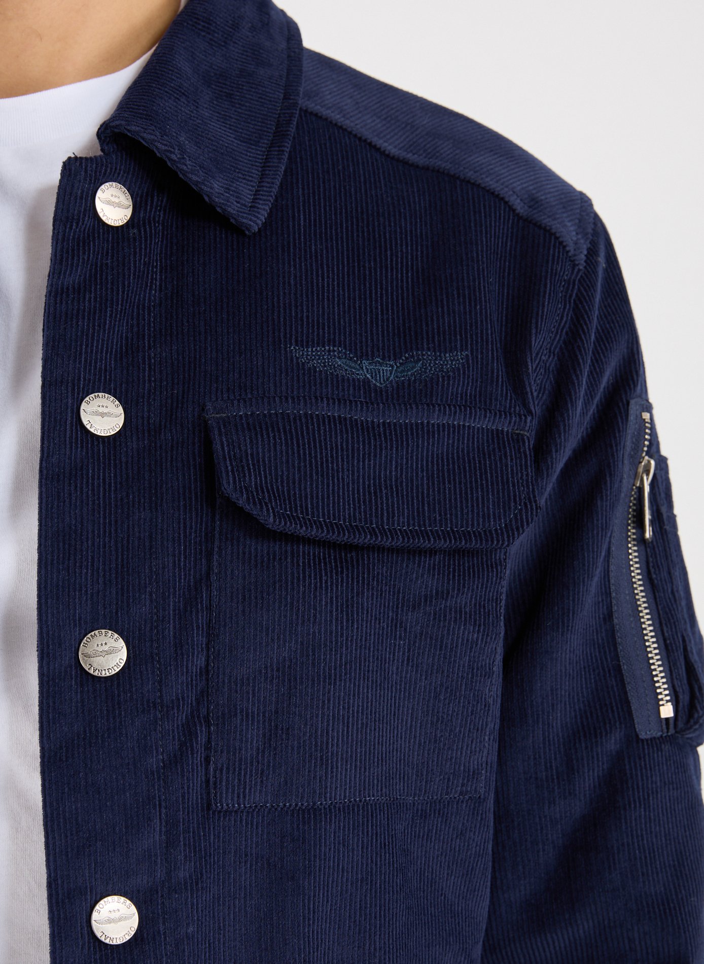 Blouson Cryspin en coton BOMBERS ORIGINAL Bleu