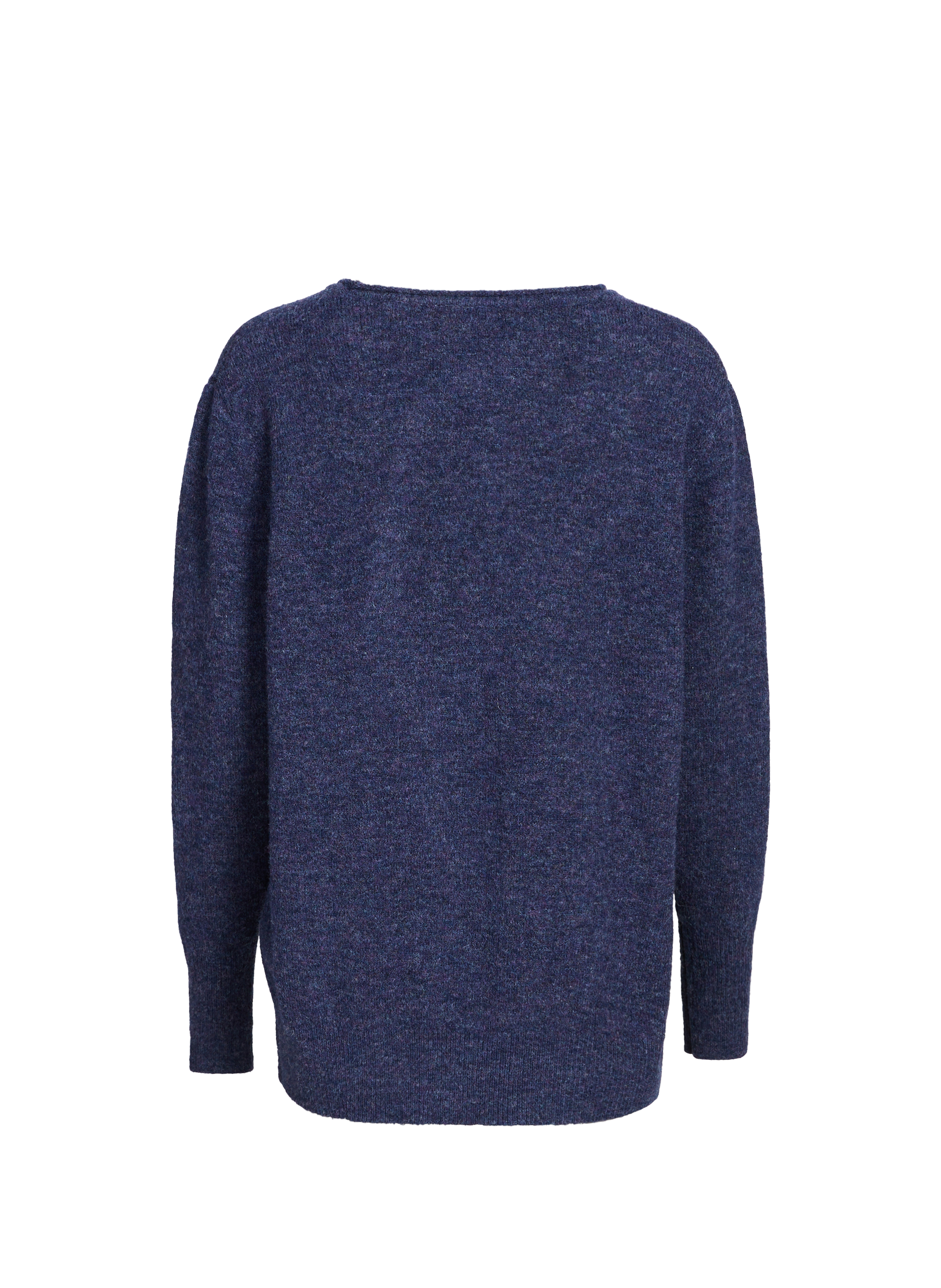 Oversized knit top in mottled fabric TRIUMPH Blue