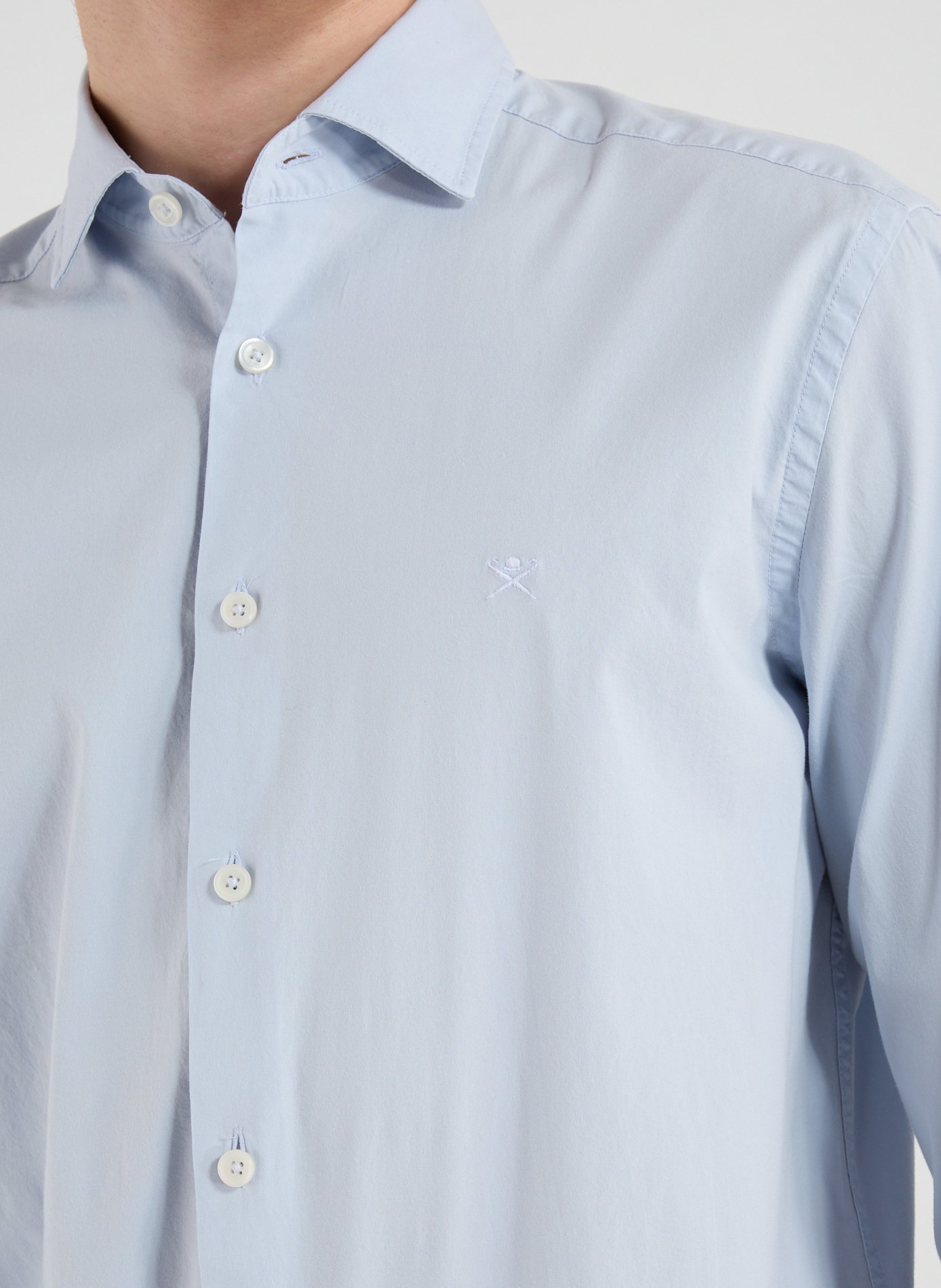  Cotton shirt HACKETT Blue