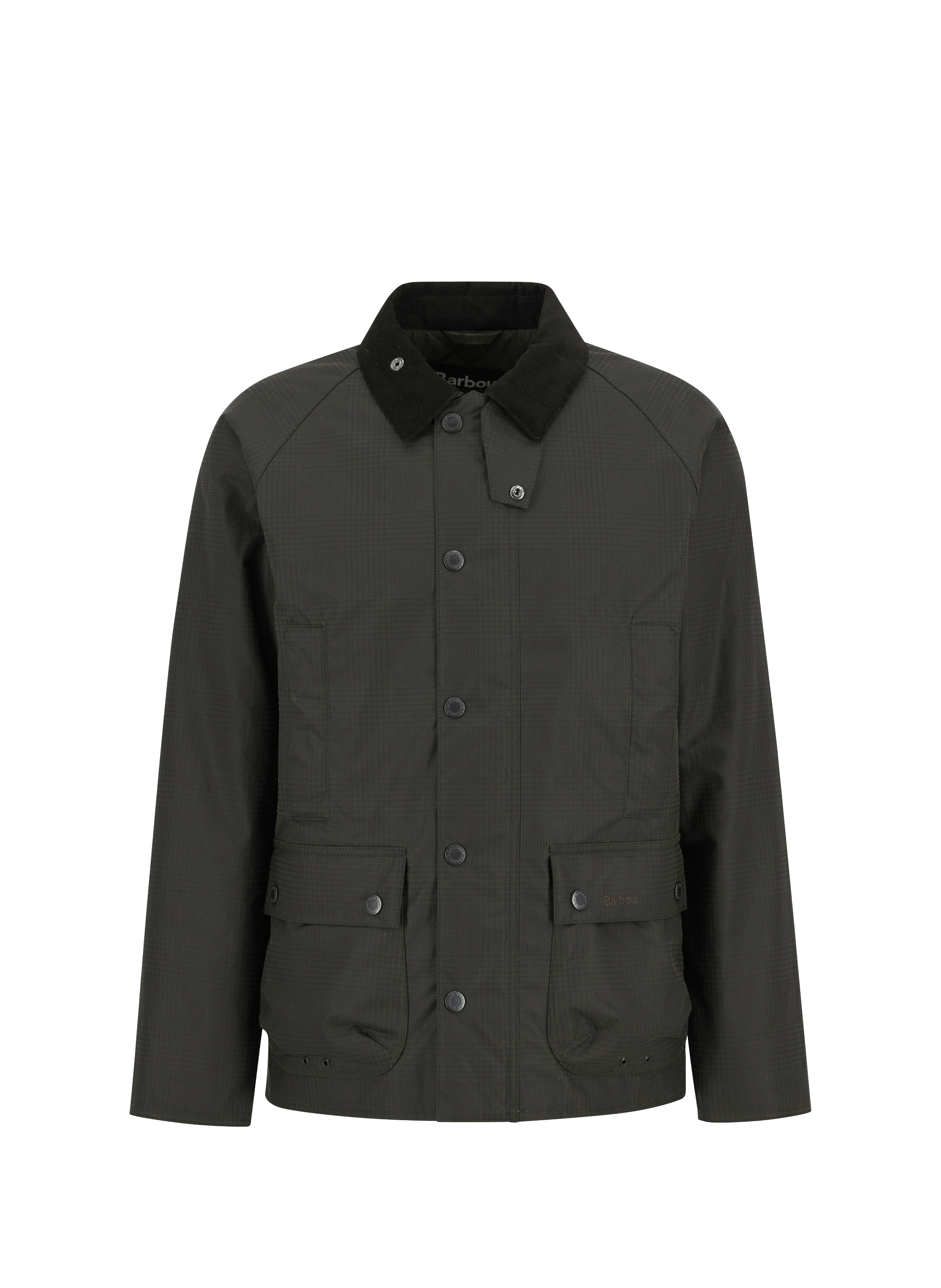 Veste zippée en coton ciré BARBOUR Kaki