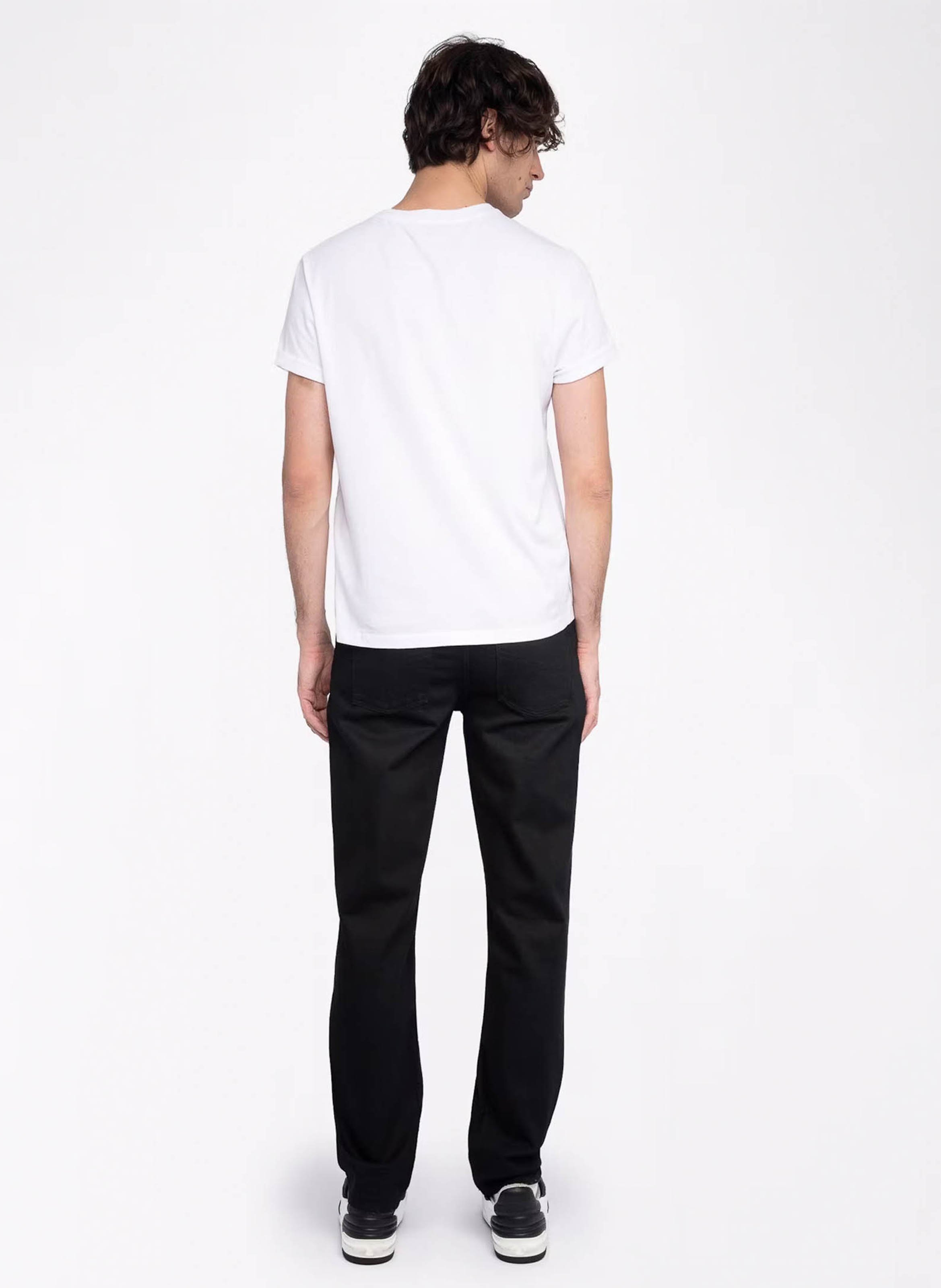 Tee-shirt droit col rond en coton tommy ZADIG&VOLTAIRE Blanc