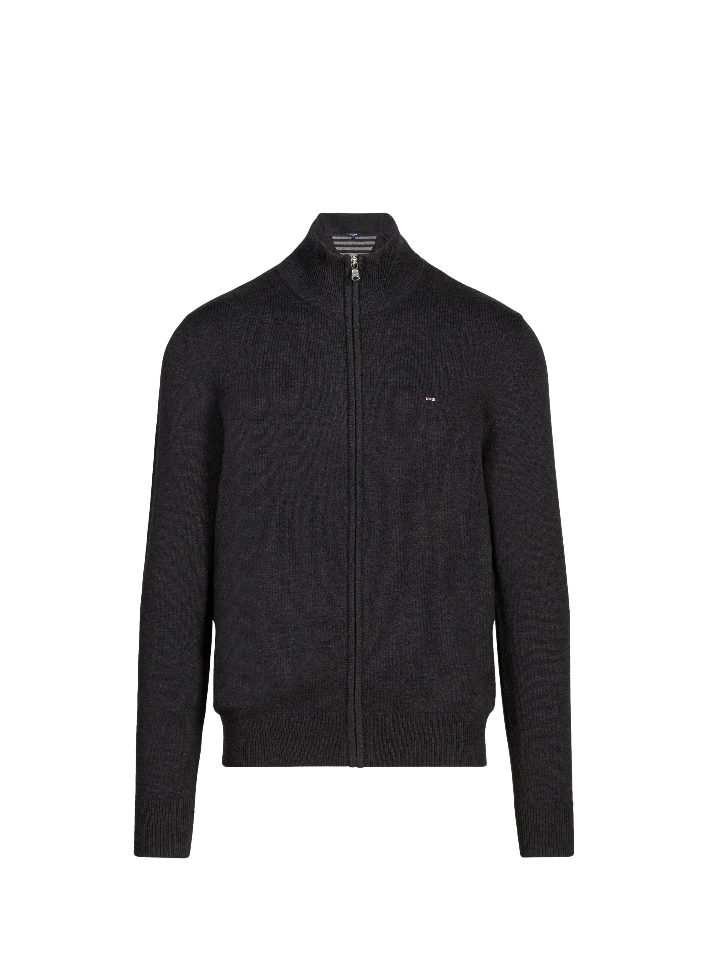 EDEN PARK Gilet en maille de coton et laine Gris