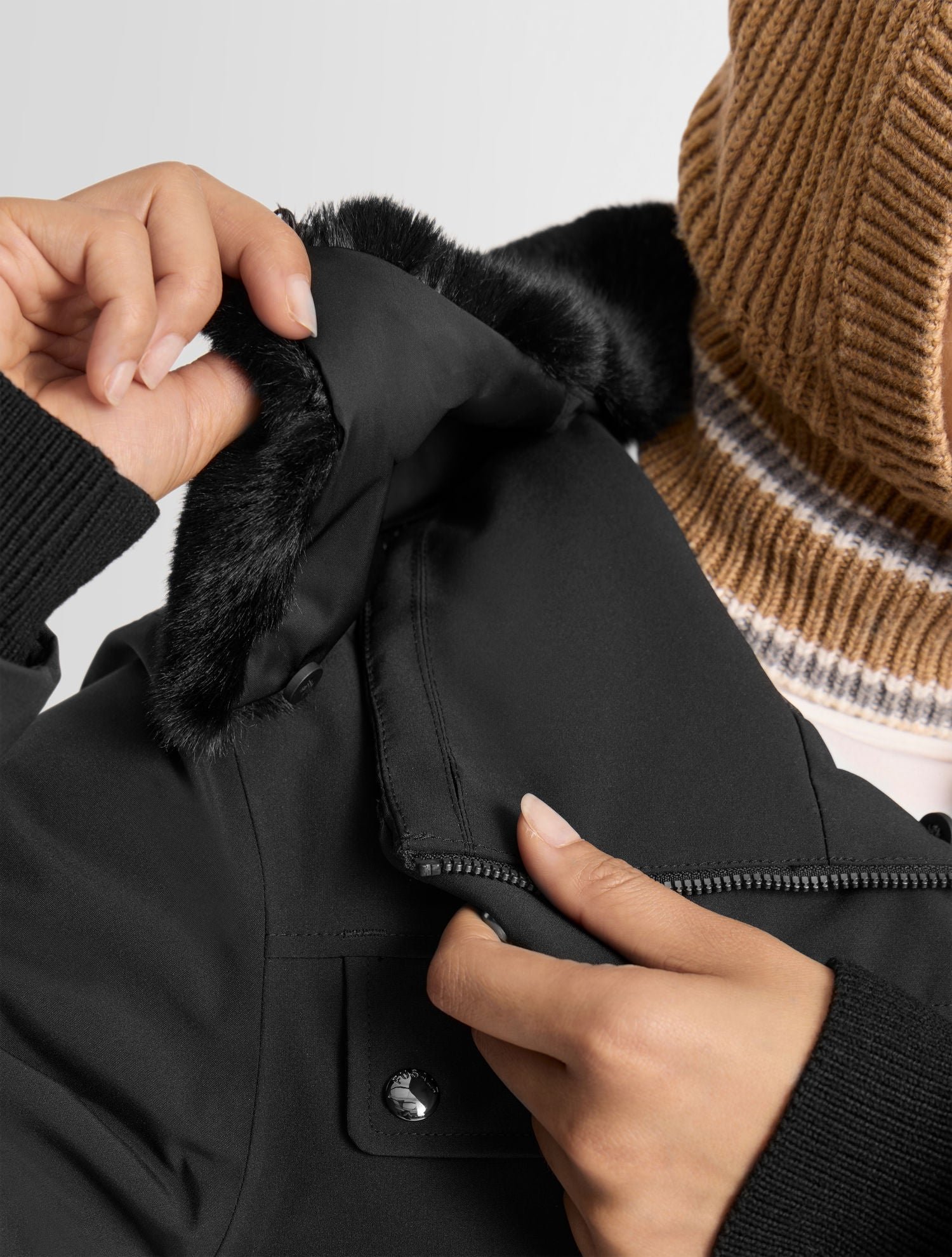 Veste de ski dessa col tailleur coupe regular FUSALP Noir