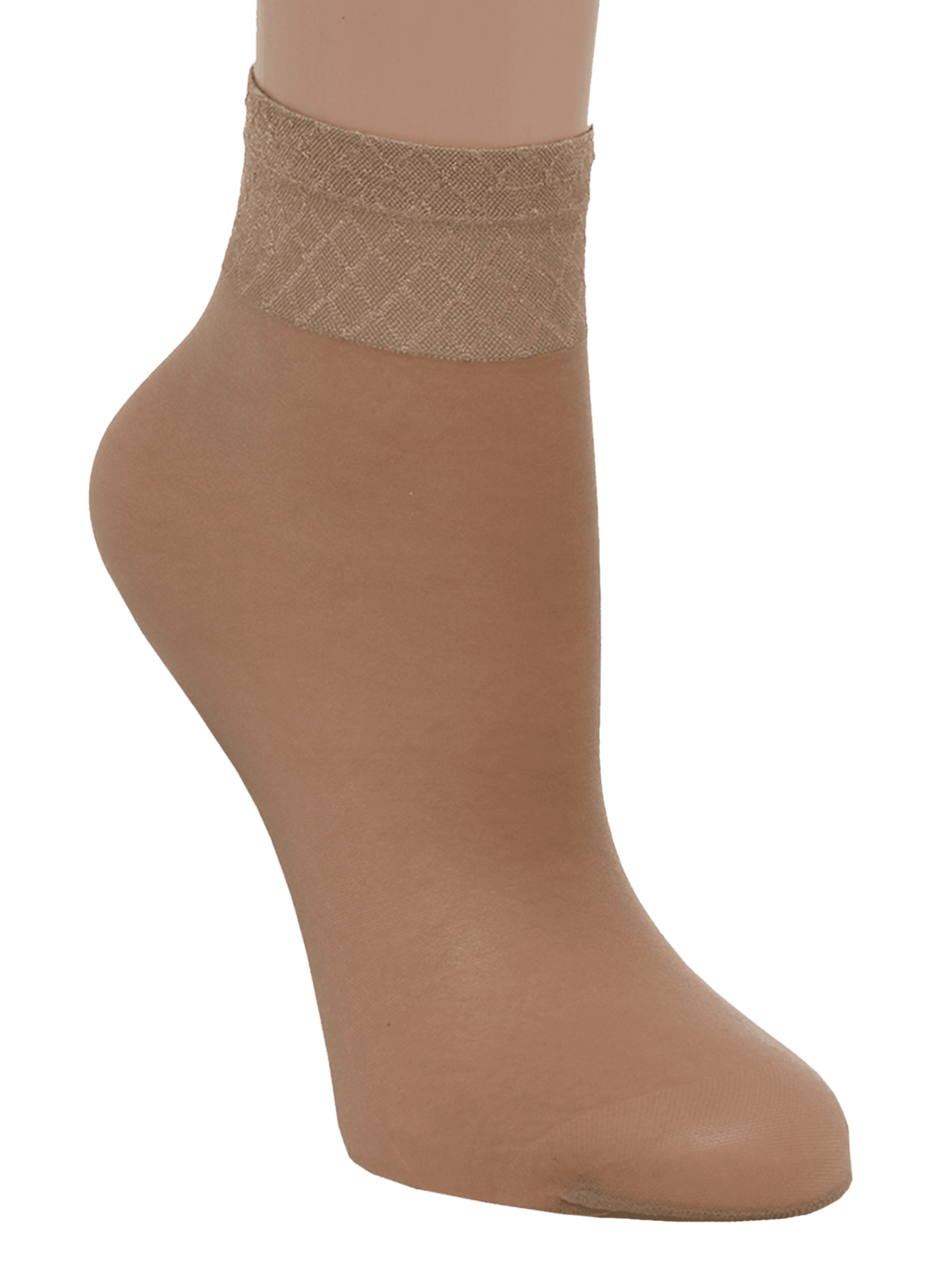 Set of 2 pairs of Voilance ankle socks LE BOURGET Beige