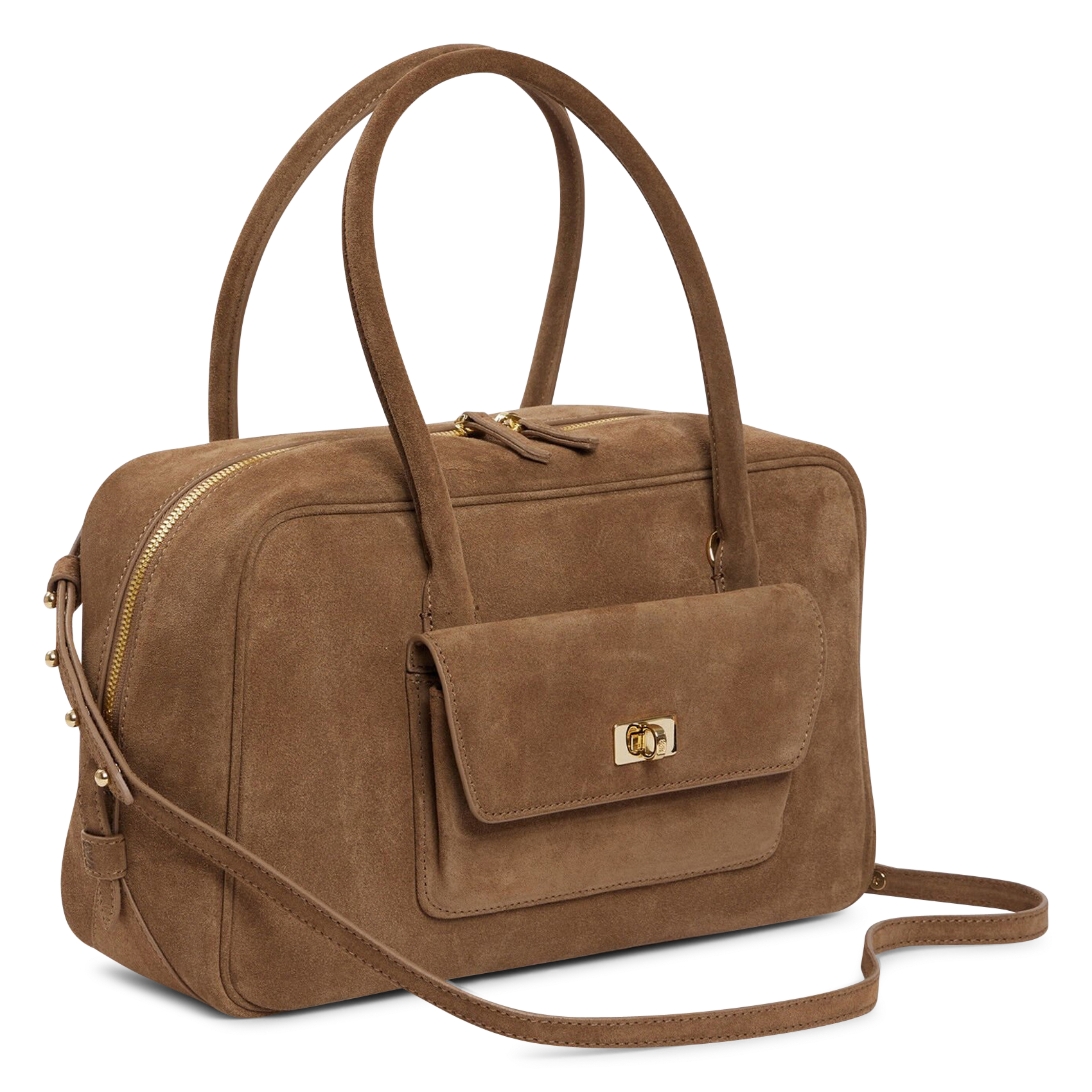 Sac à main en cuir SANDRO Beige