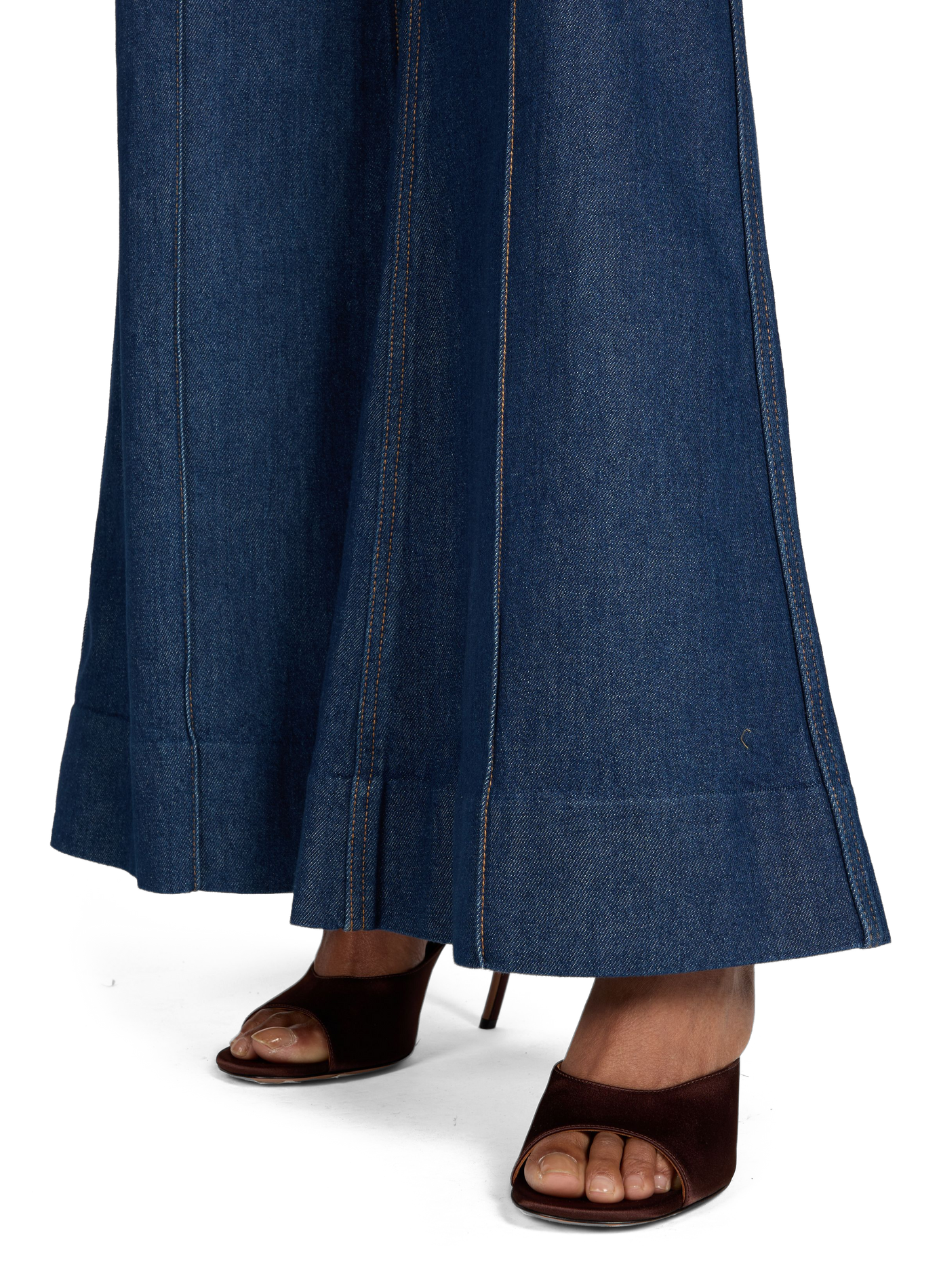 Flared jeans in mixed cotton ZIMMERMANN Blue