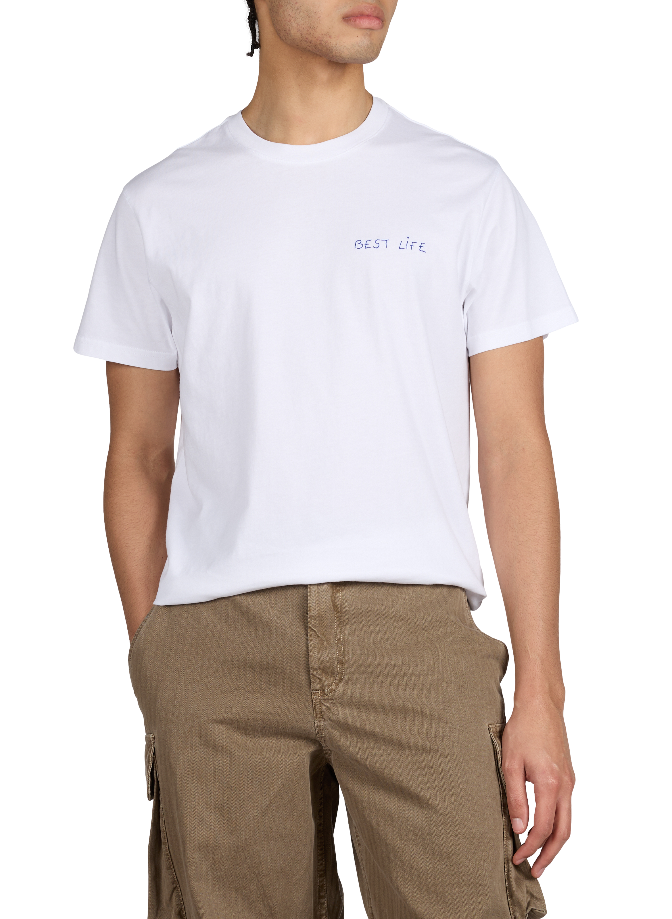 T-shirt Popincourt en coton biologique MAISON LABICHE Blanc