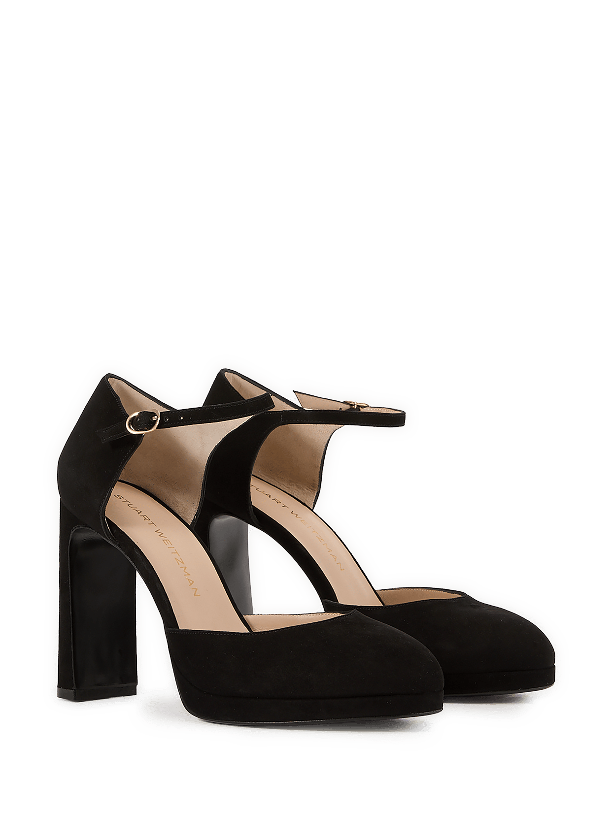 Babette suede leather wedge espadrilles STUART WEITZMAN Black