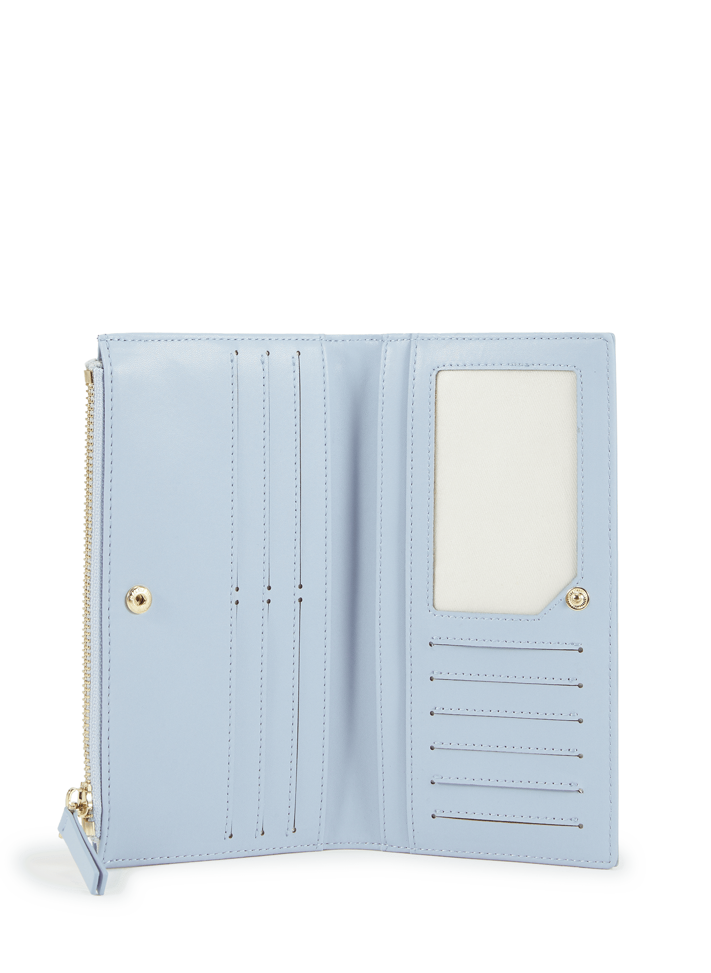 Portefeuille long en cuir de vachette SAISON 1865 Bleu