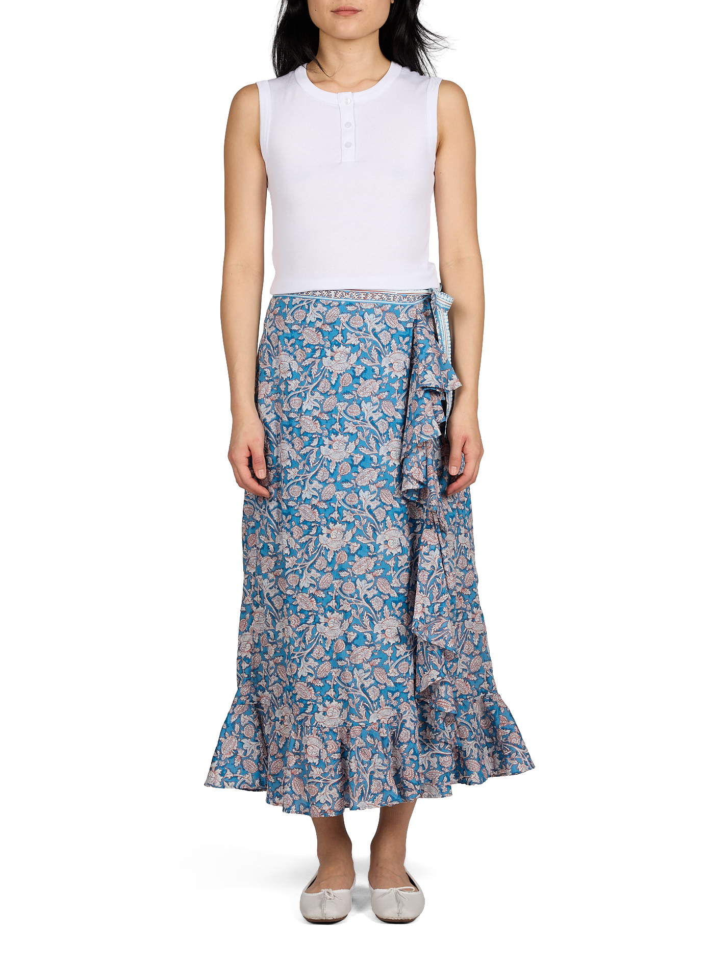 Débardeur boutonné Jony en coton BAUM UND PFERDGARTEN Blanc