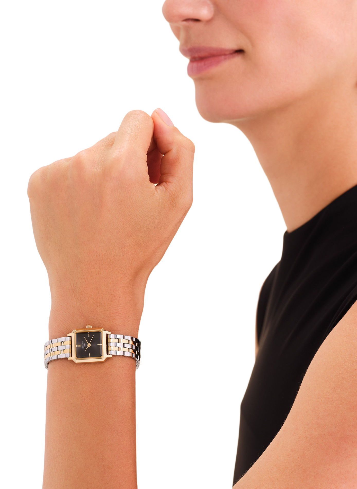 Montre analogique Boxelle en acier inoxydable ROSEFIELD Noir