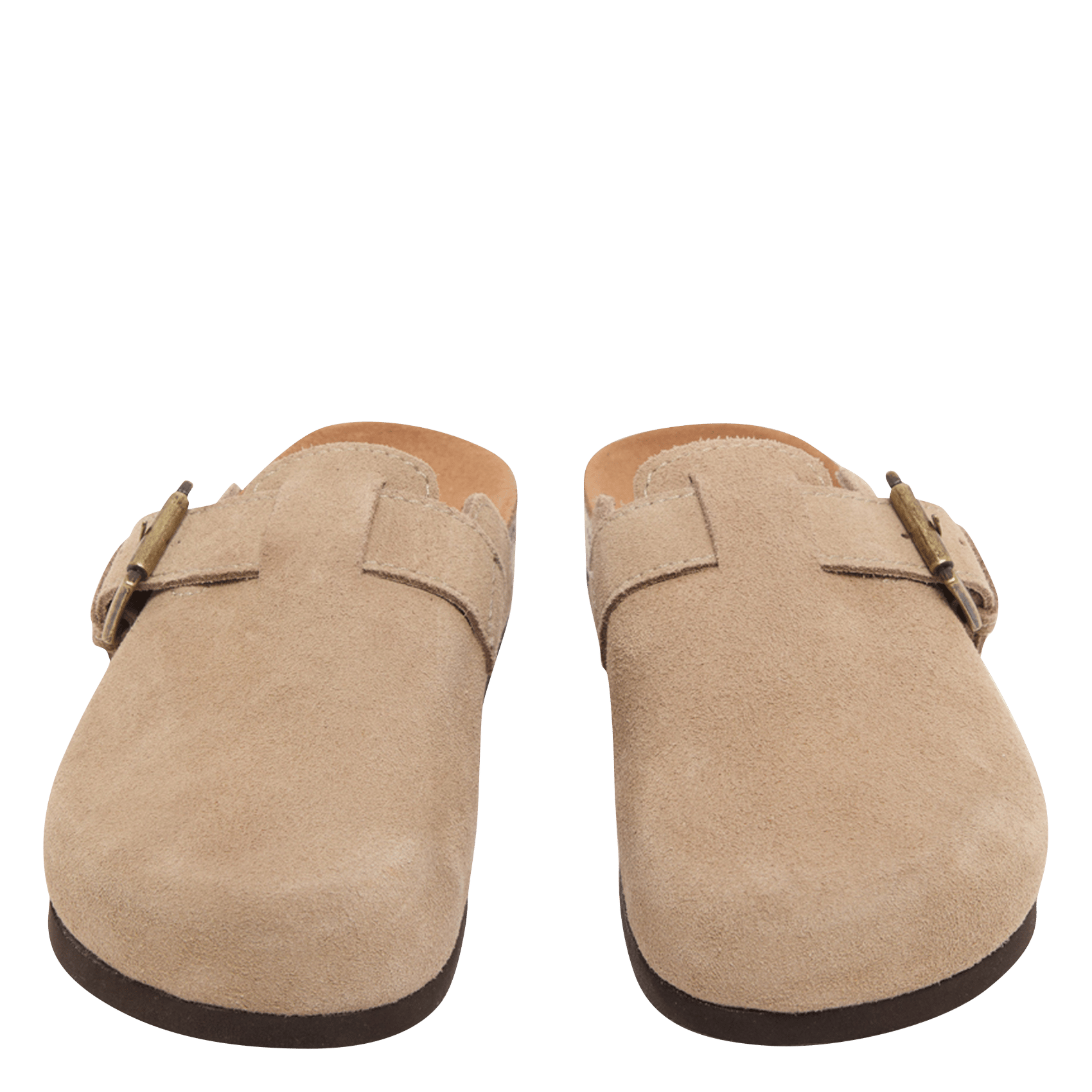 Mules en cuir munch JONAK Marron