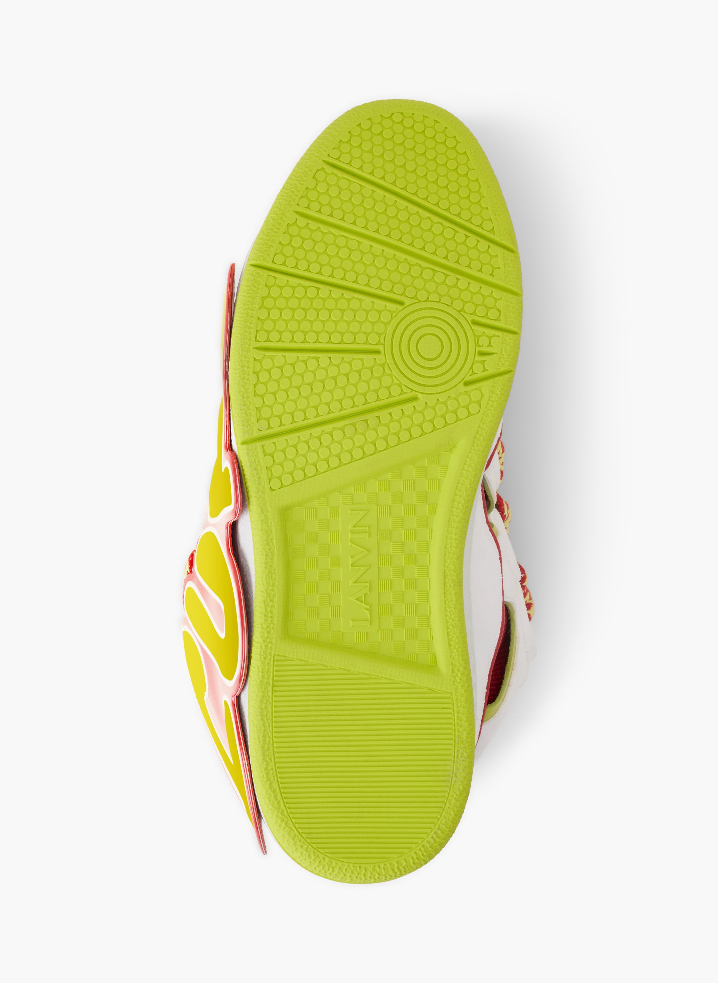 Sneakers urban curb en cuir à patch LANVIN Rouge