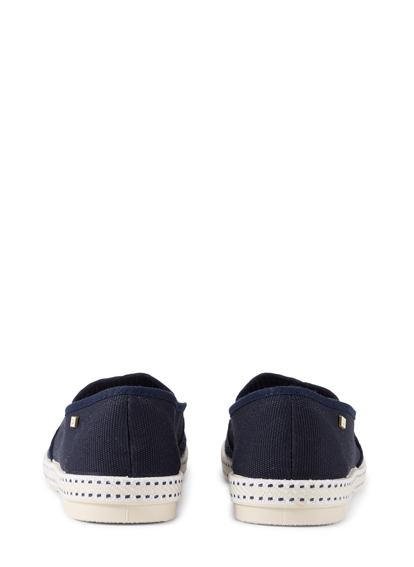 Mesh-look cotton canvas loafers RIVIERAS Blue